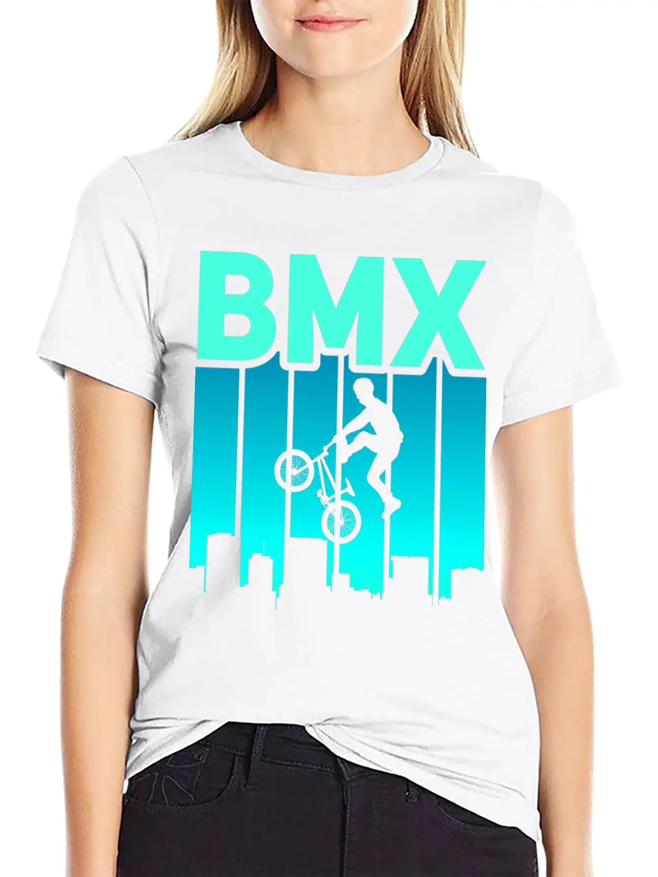 Vintage Bike Outfit, Bicycle Urban Freestyle BMX Essential Cotton Tee For Daily Outfits – Unisex Style