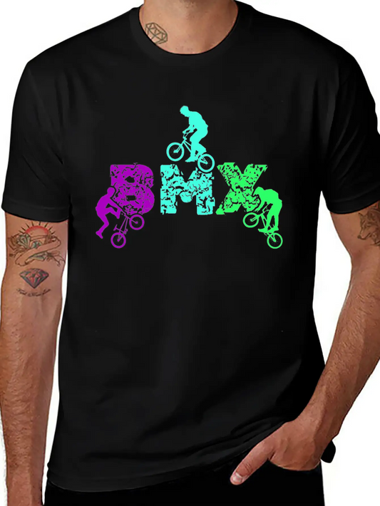 Vintage Bike Outfit, Bicycle Urban Freestyle BMX Relaxed Everyday Tee – Lightweight And Durable Cotton