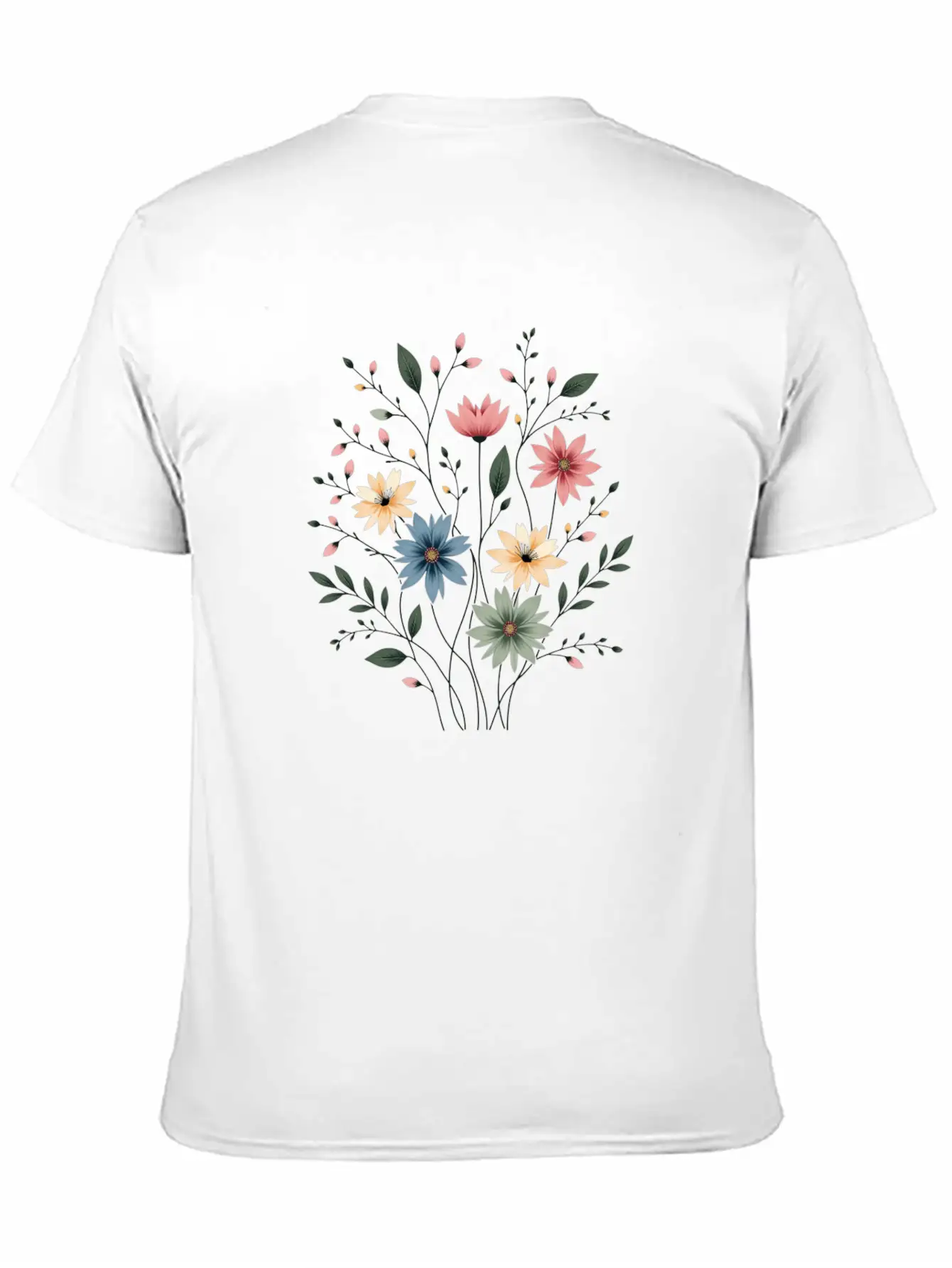 Vintage Bloom Trend Unisex Casual T-Shirt – Clean Design For Daily Comfort