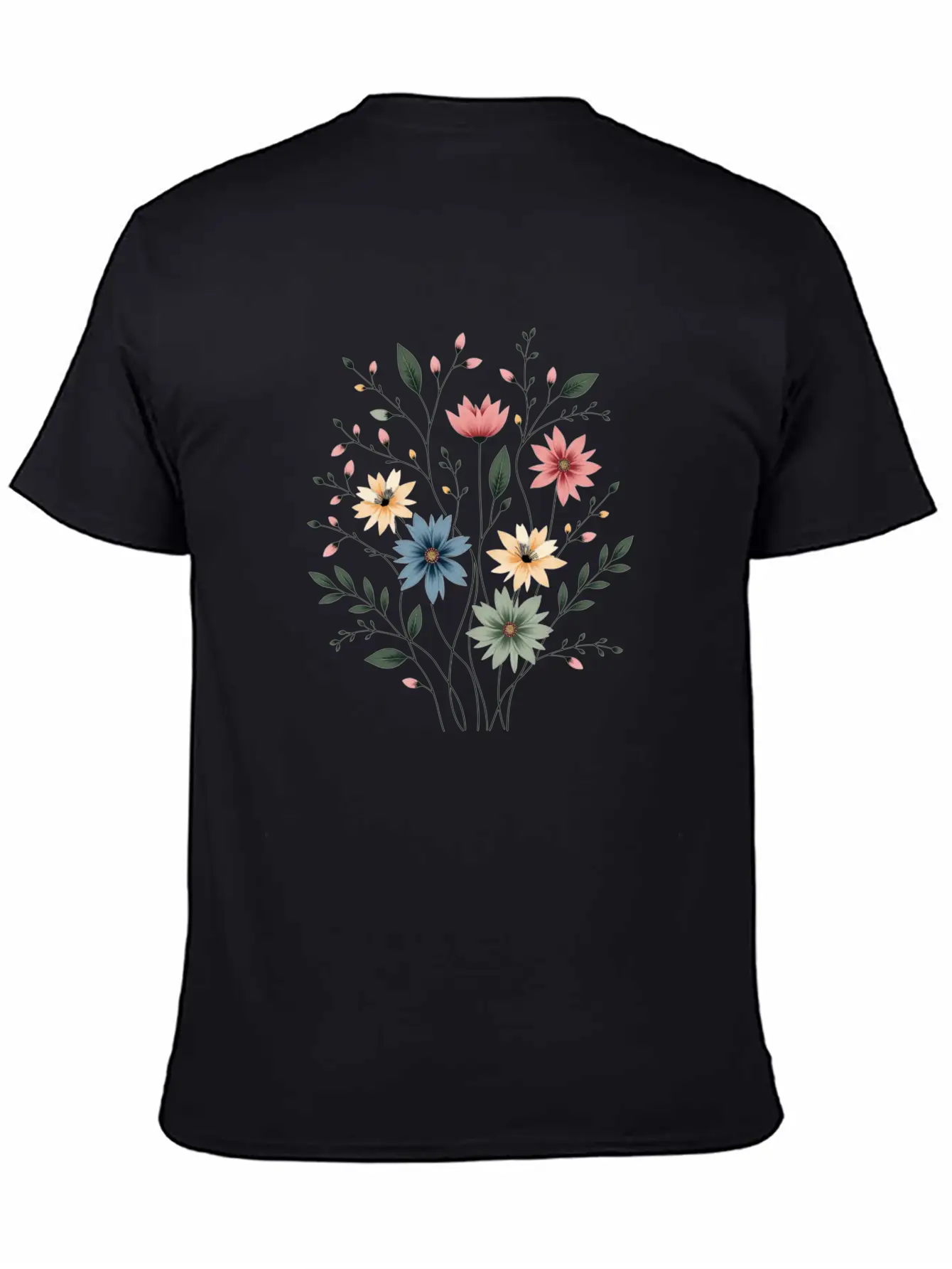 Vintage Bloom Trend Unisex Casual T-Shirt – Clean Design For Daily Comfort