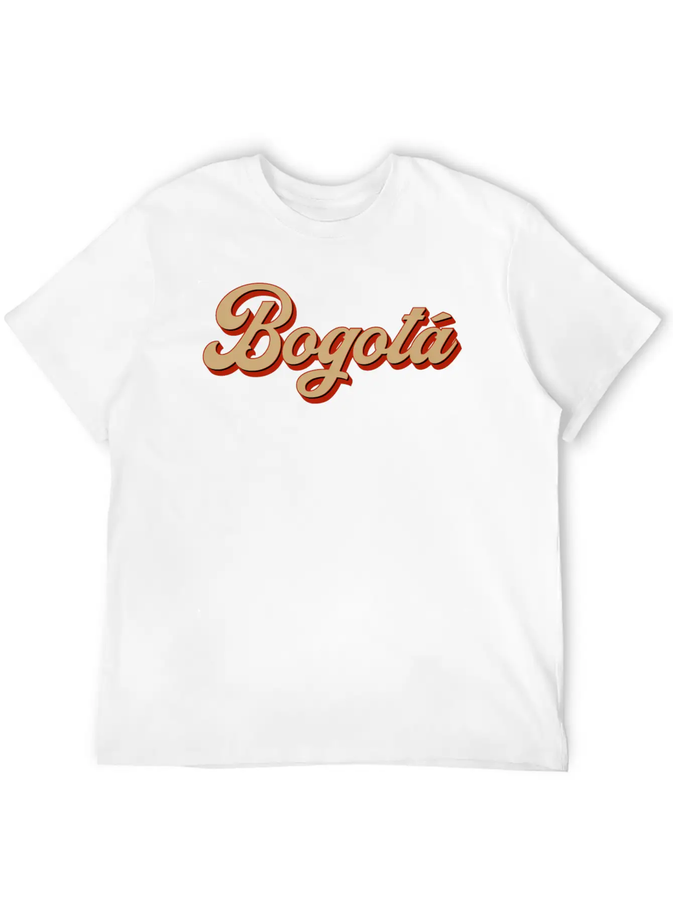 Vintage Bogota Lettering Modern Fit Casual T-Shirt ��� Clean And Versatile Design