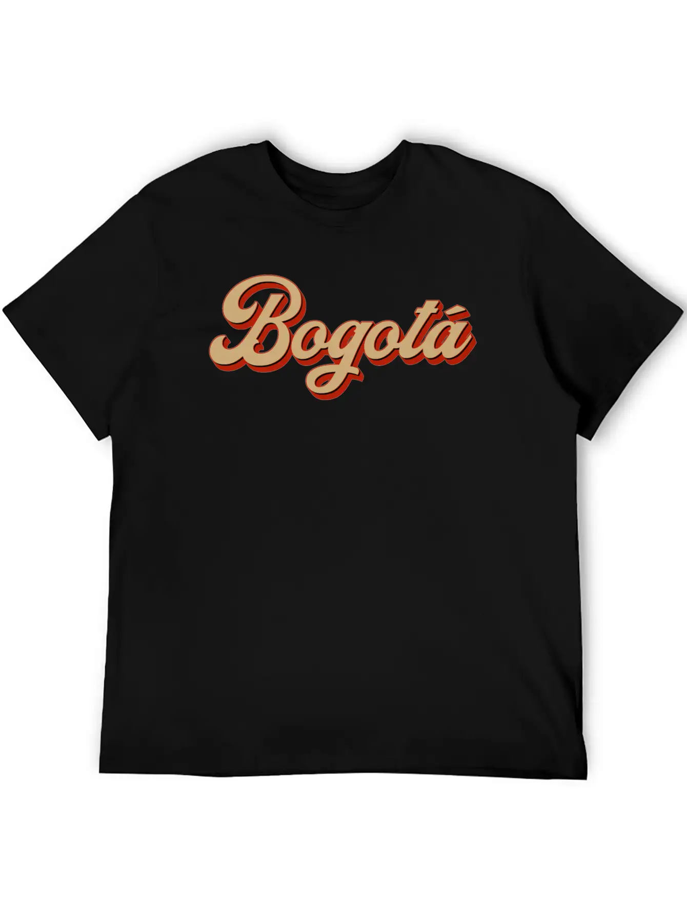 Vintage Bogota Lettering Modern Fit Casual T-Shirt ��� Clean And Versatile Design