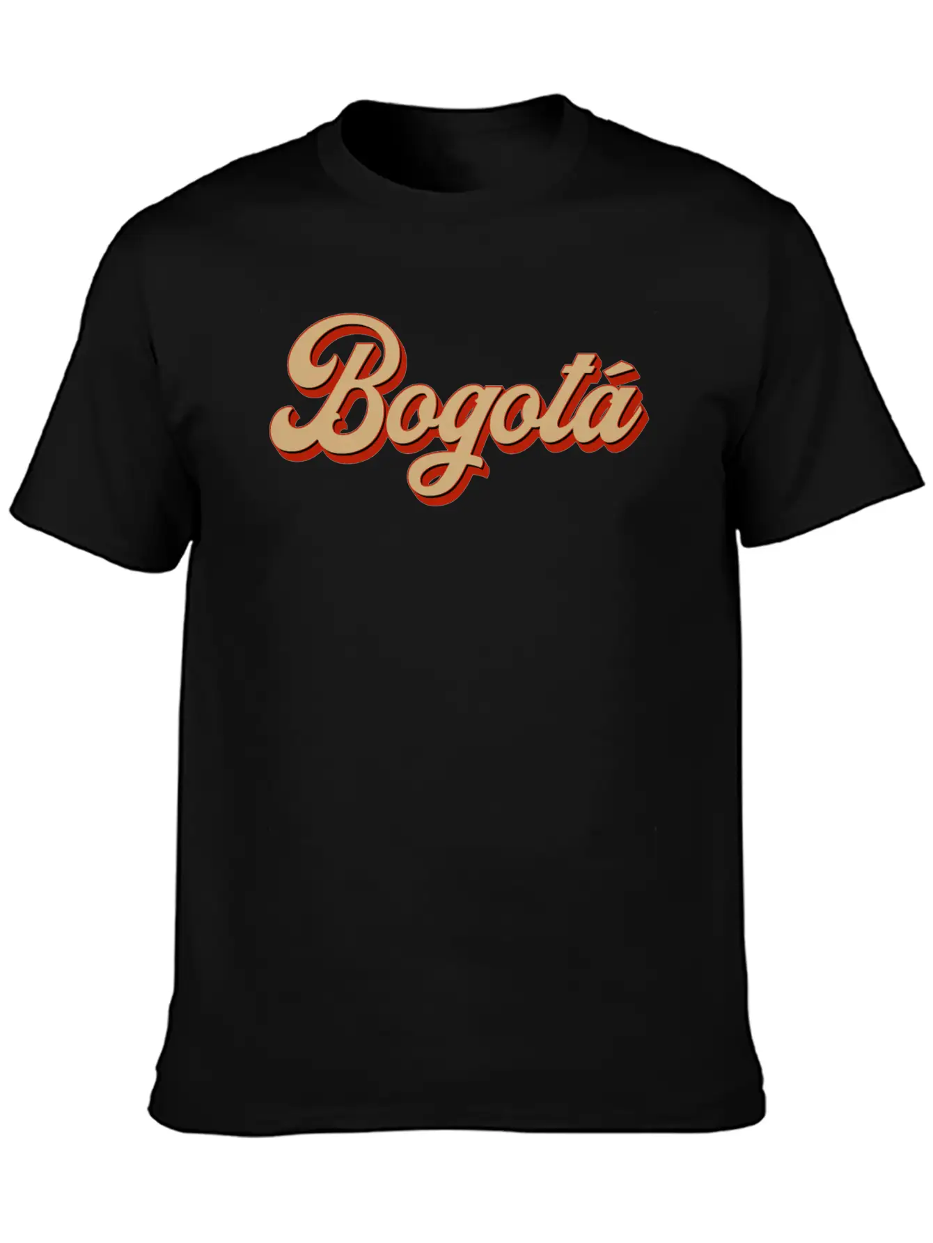 Vintage Bogota Lettering Modern Fit Casual T-Shirt ��� Clean And Versatile Design