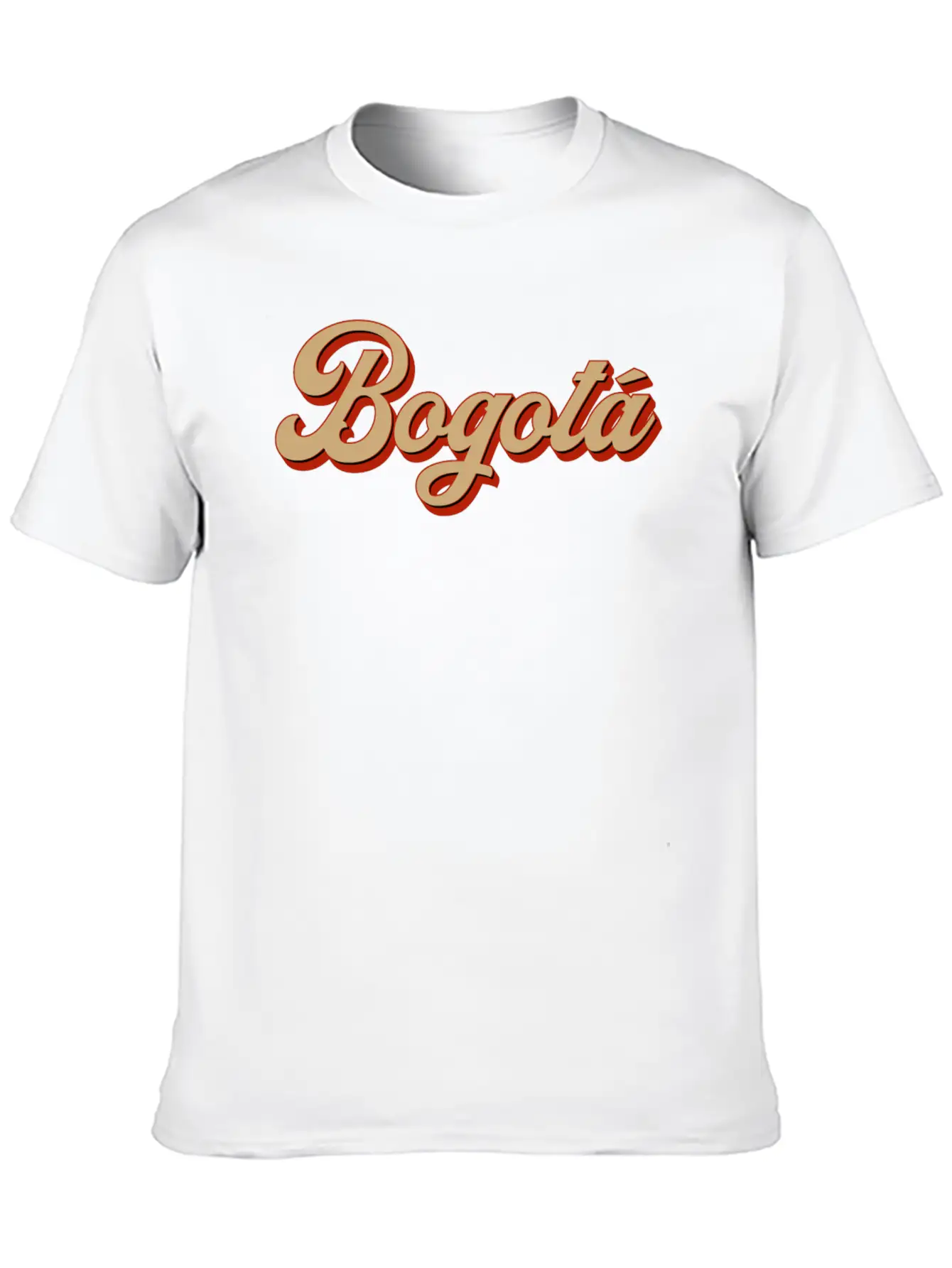 Vintage Bogota Lettering Modern Fit Casual T-Shirt ��� Clean And Versatile Design
