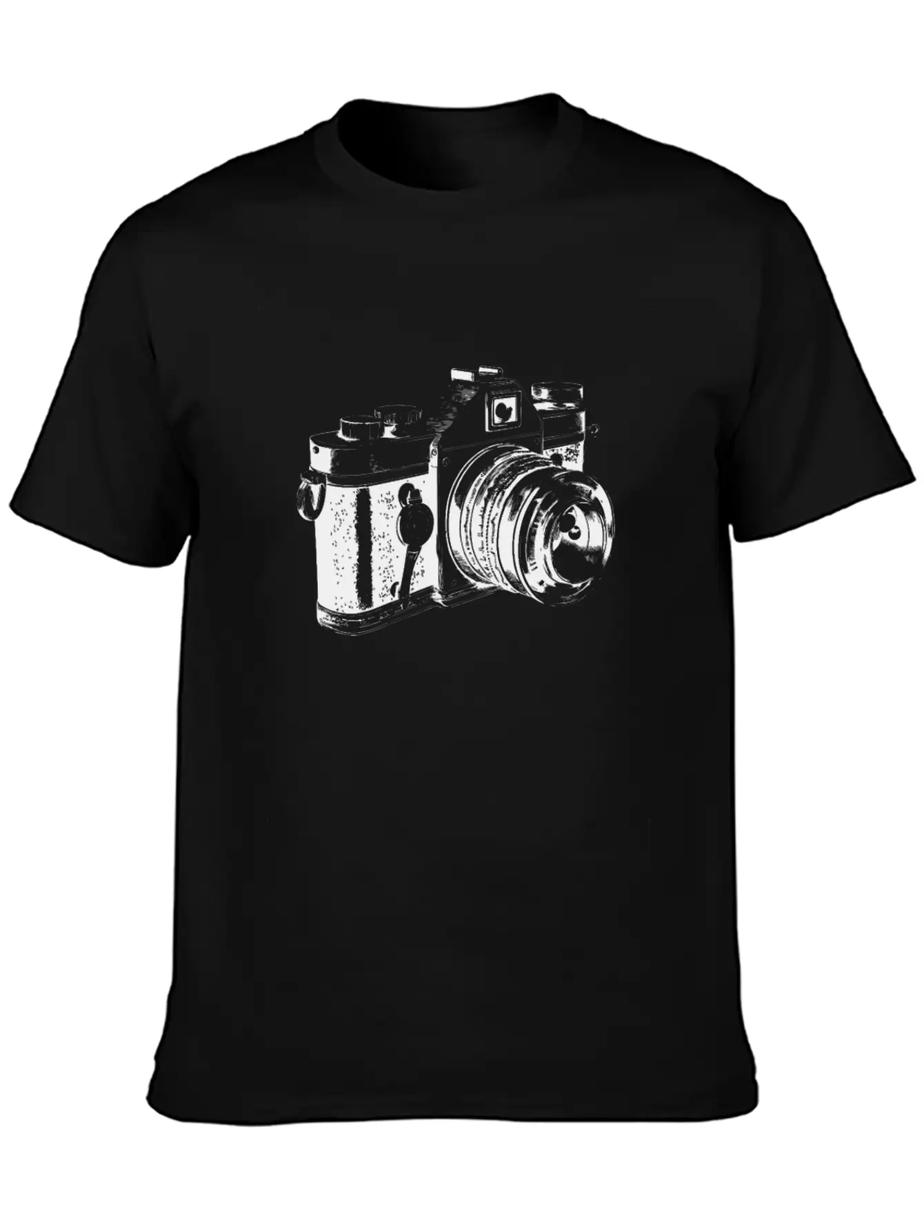 Vintage Camera Photography Essential Cotton Tee For Daily Outfits – Unisex Style
