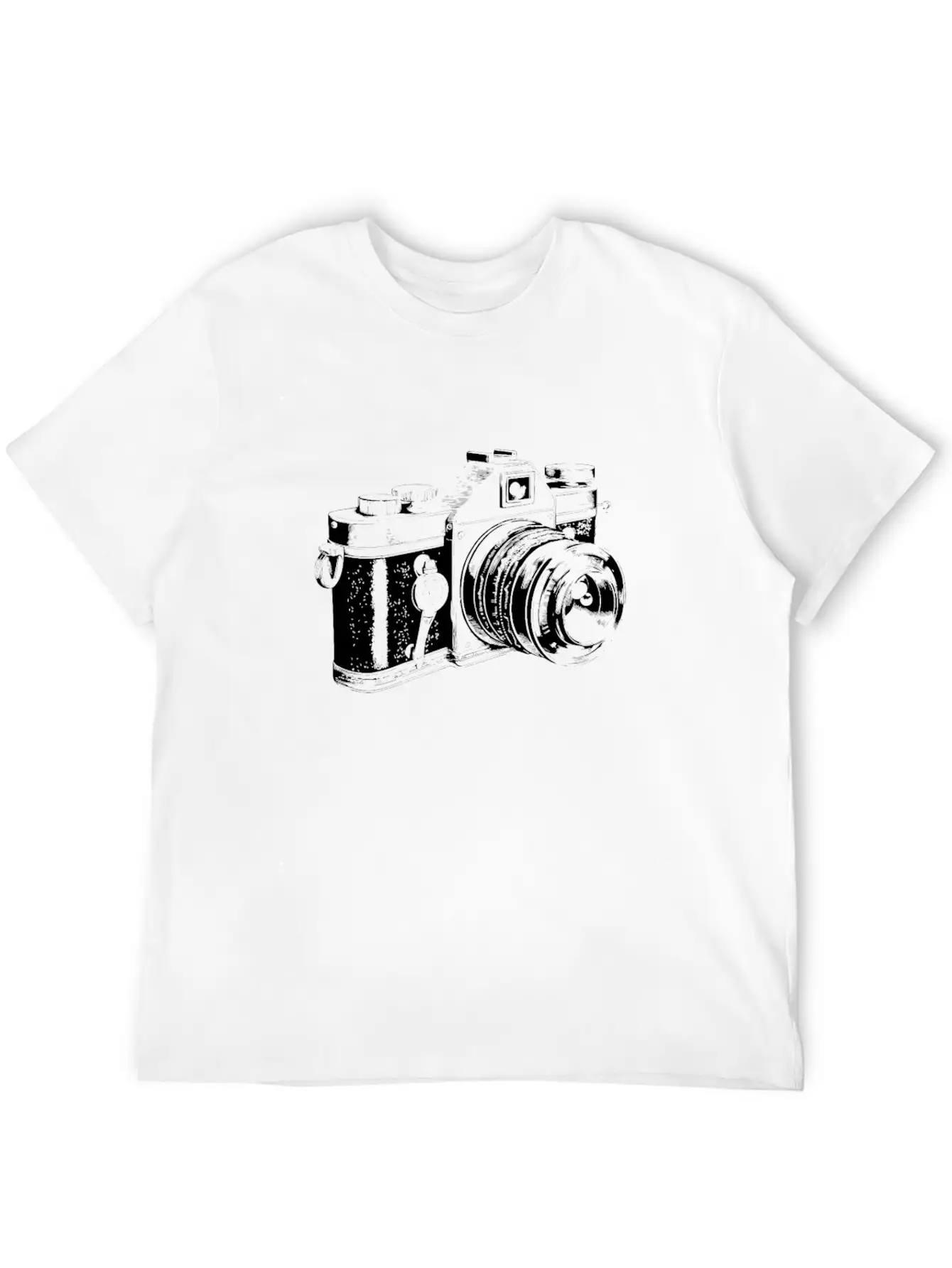 Vintage Camera Photography Essential Cotton Tee For Daily Outfits – Unisex Style