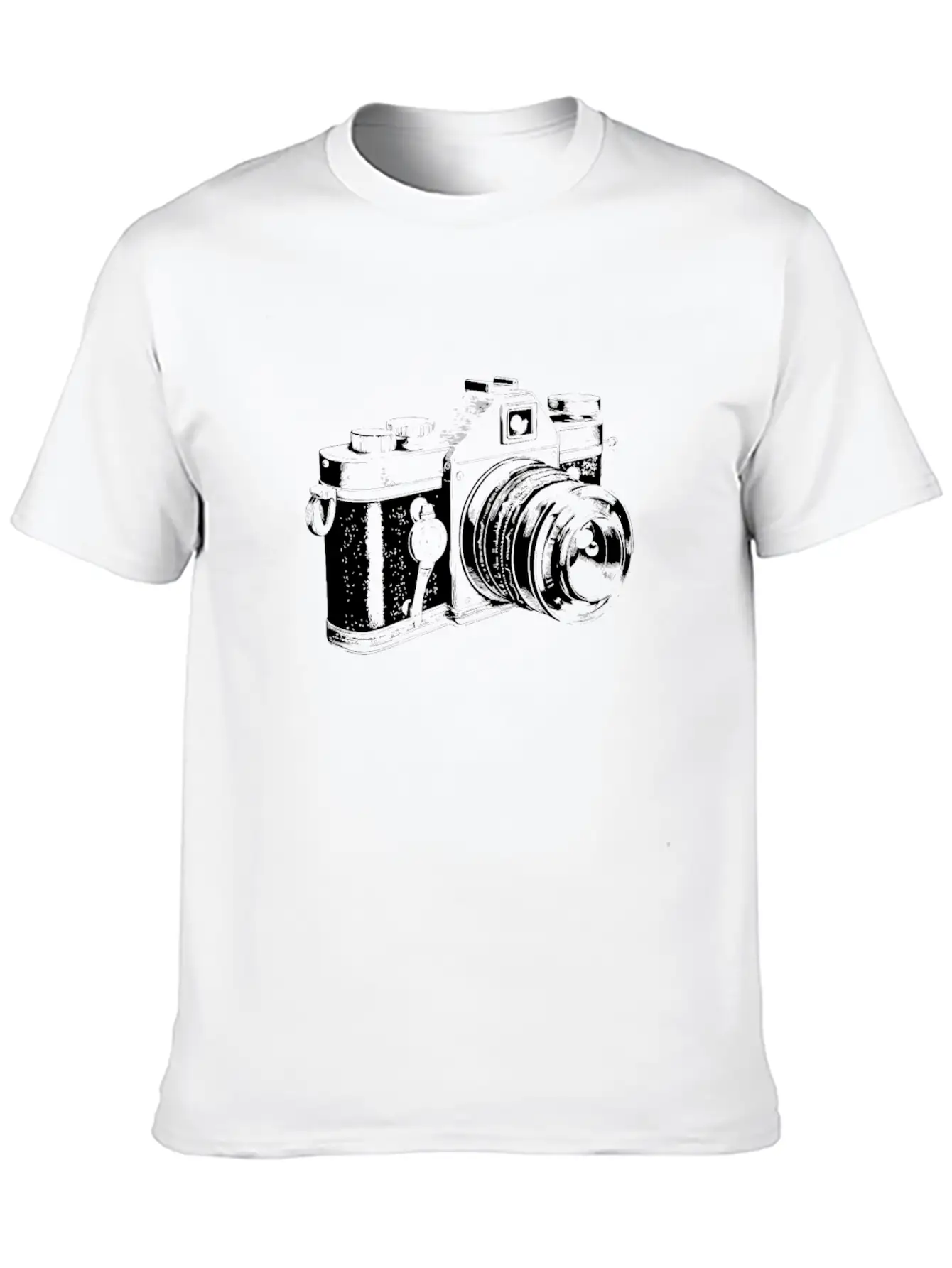Vintage Camera Photography Essential Cotton Tee For Daily Outfits – Unisex Style