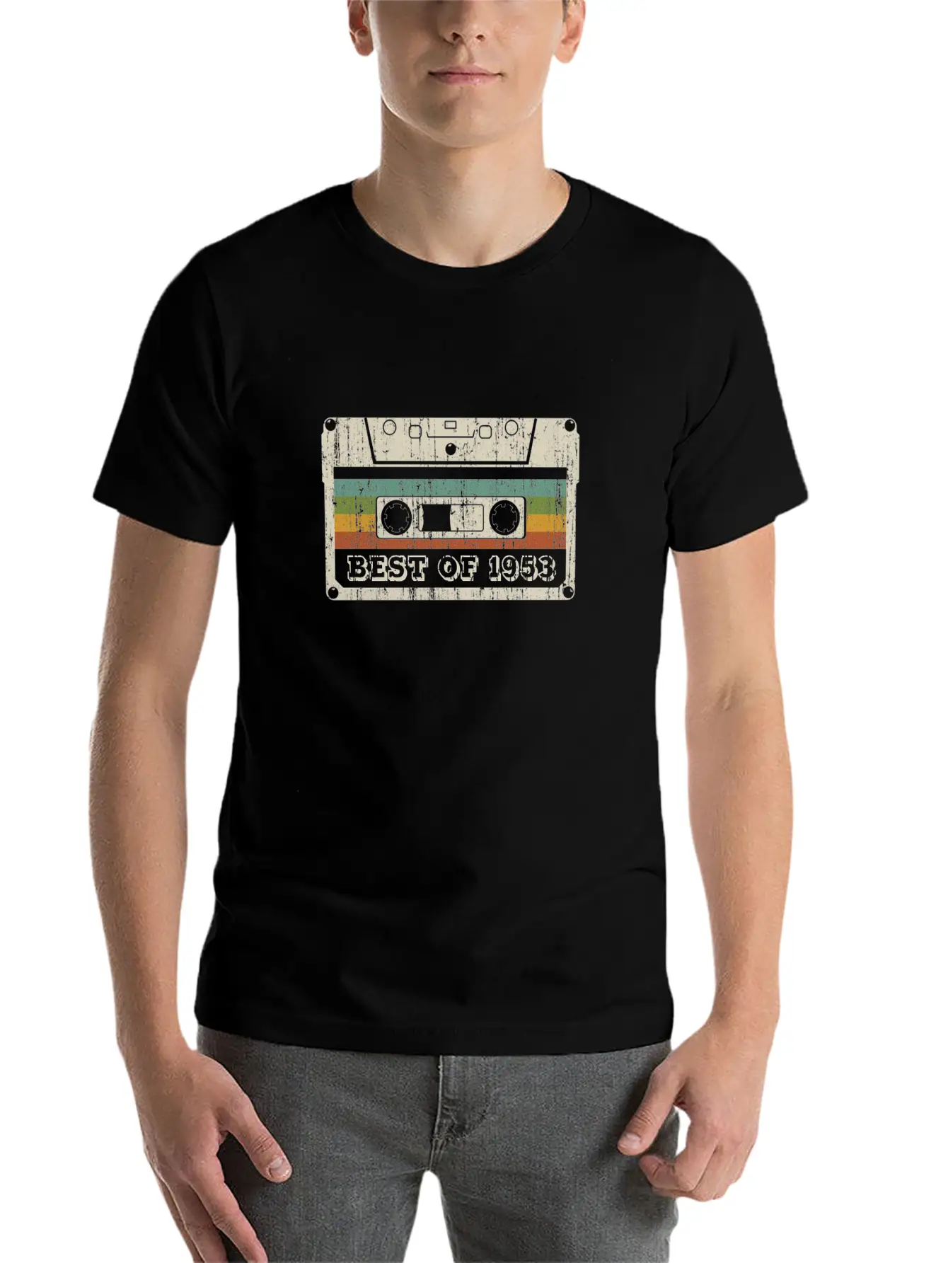 Vintage Cassette Best Of 1953 Birthday Gift Relaxed Everyday Tee – Lightweight And Durable Cotton