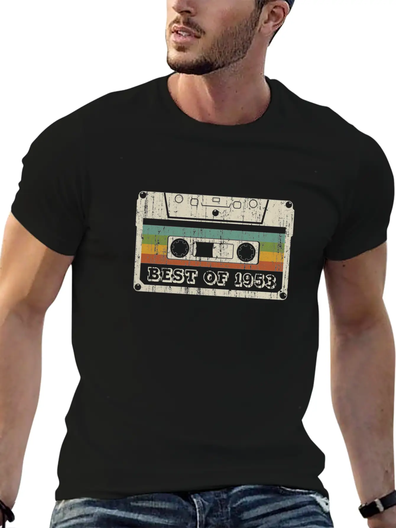 Vintage Cassette Best Of 1953 Birthday Gift Relaxed Everyday Tee – Lightweight And Durable Cotton