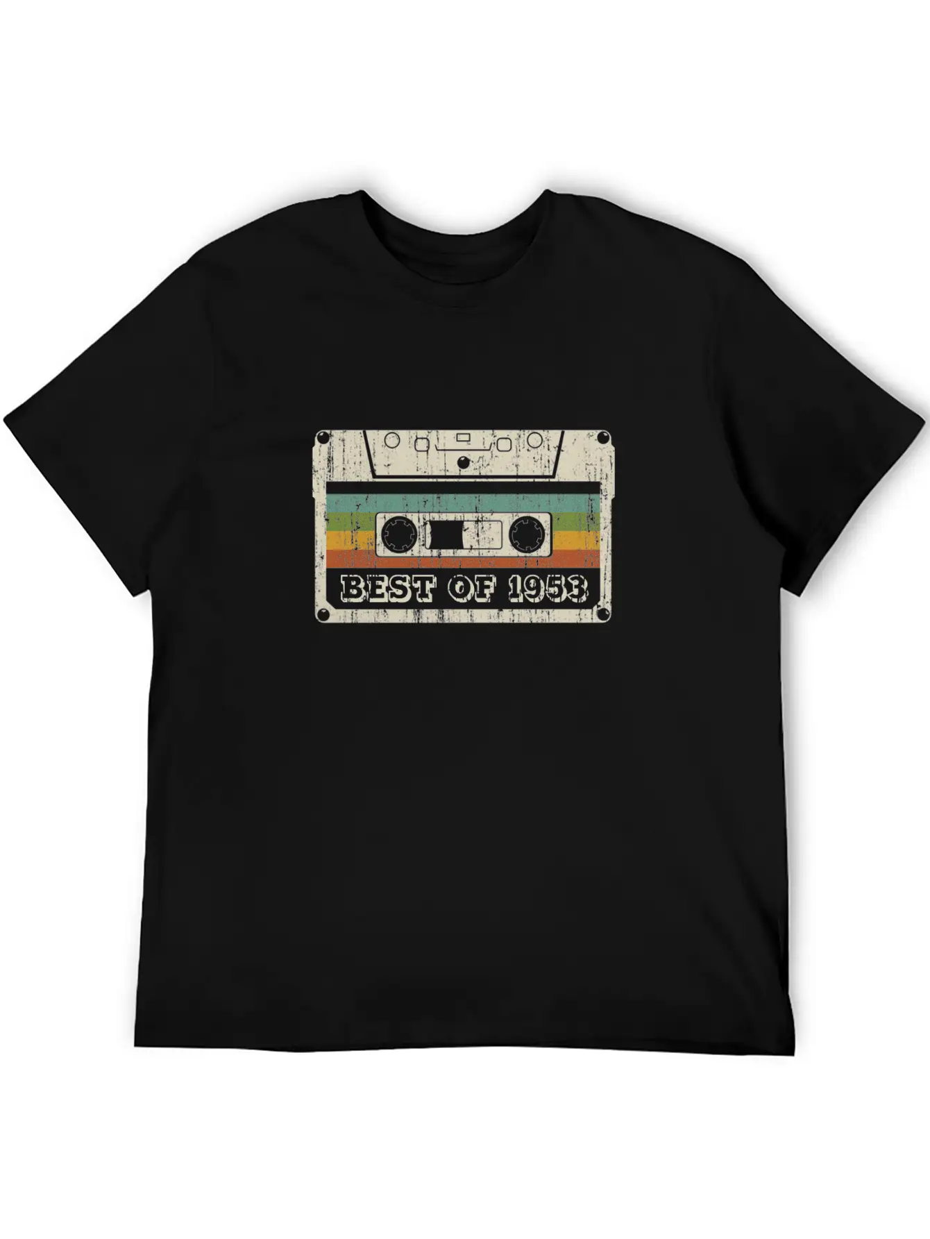 Vintage Cassette Best Of 1953 Birthday Gift Relaxed Everyday Tee – Lightweight And Durable Cotton