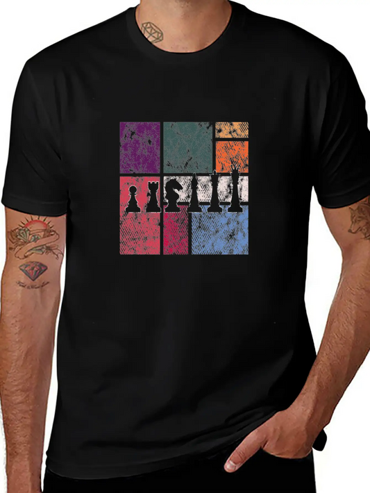 Vintage Chess – Retro Strategy Master Modern Fit Casual T-Shirt – Clean And Versatile Design