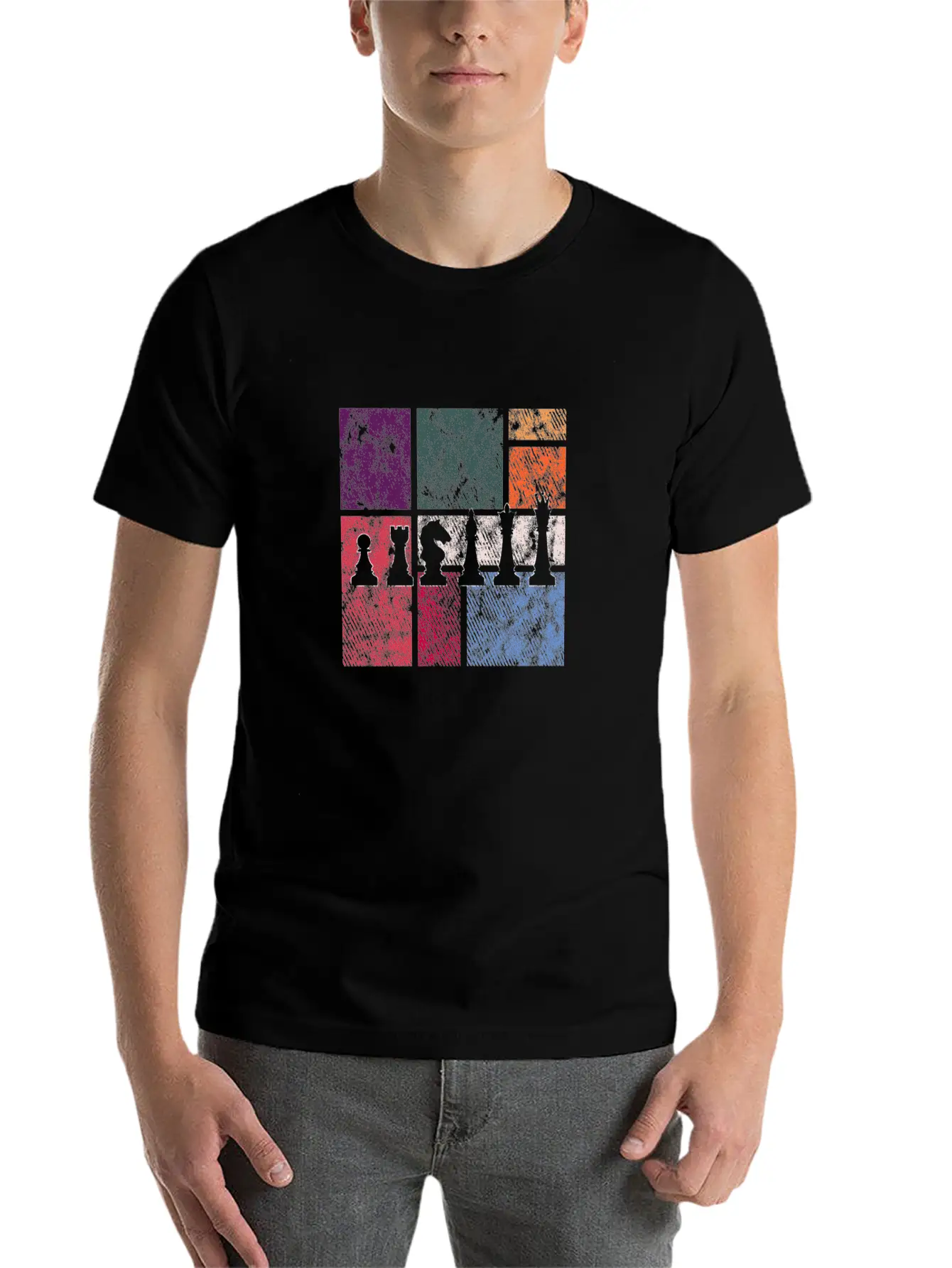 Vintage Chess – Retro Strategy Master Modern Fit Casual T-Shirt – Clean And Versatile Design