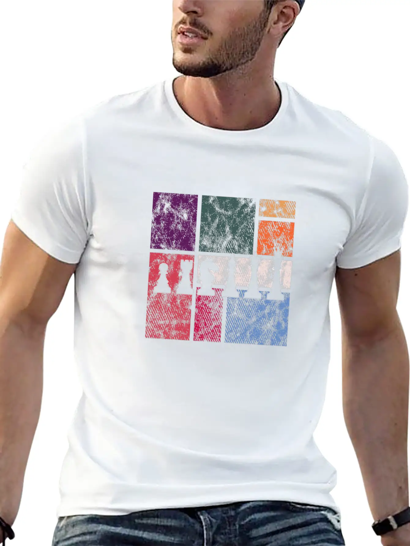 Vintage Chess – Retro Strategy Master Modern Fit Casual T-Shirt – Clean And Versatile Design