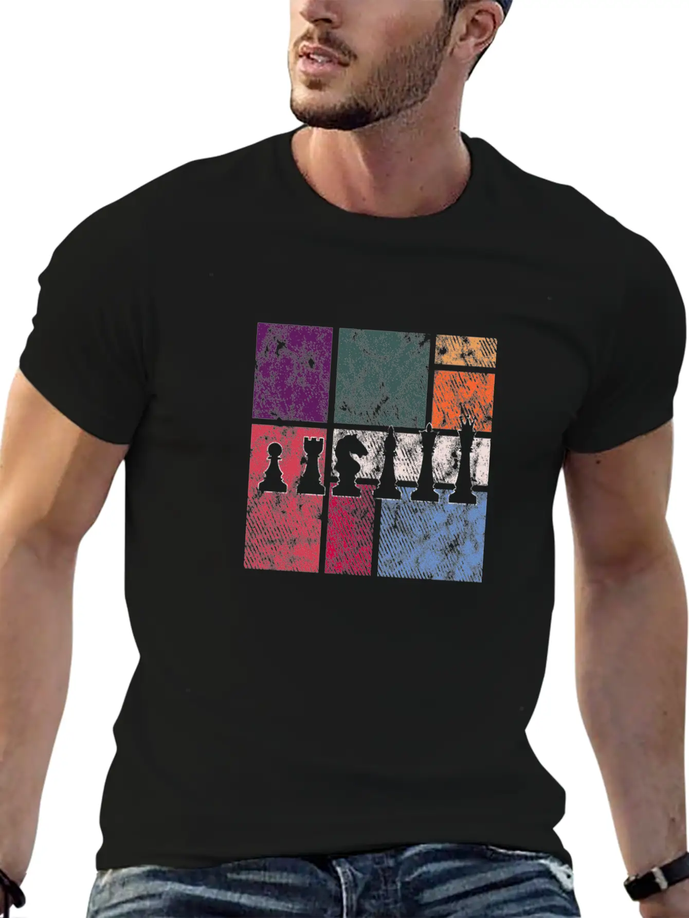 Vintage Chess – Retro Strategy Master Modern Fit Casual T-Shirt – Clean And Versatile Design