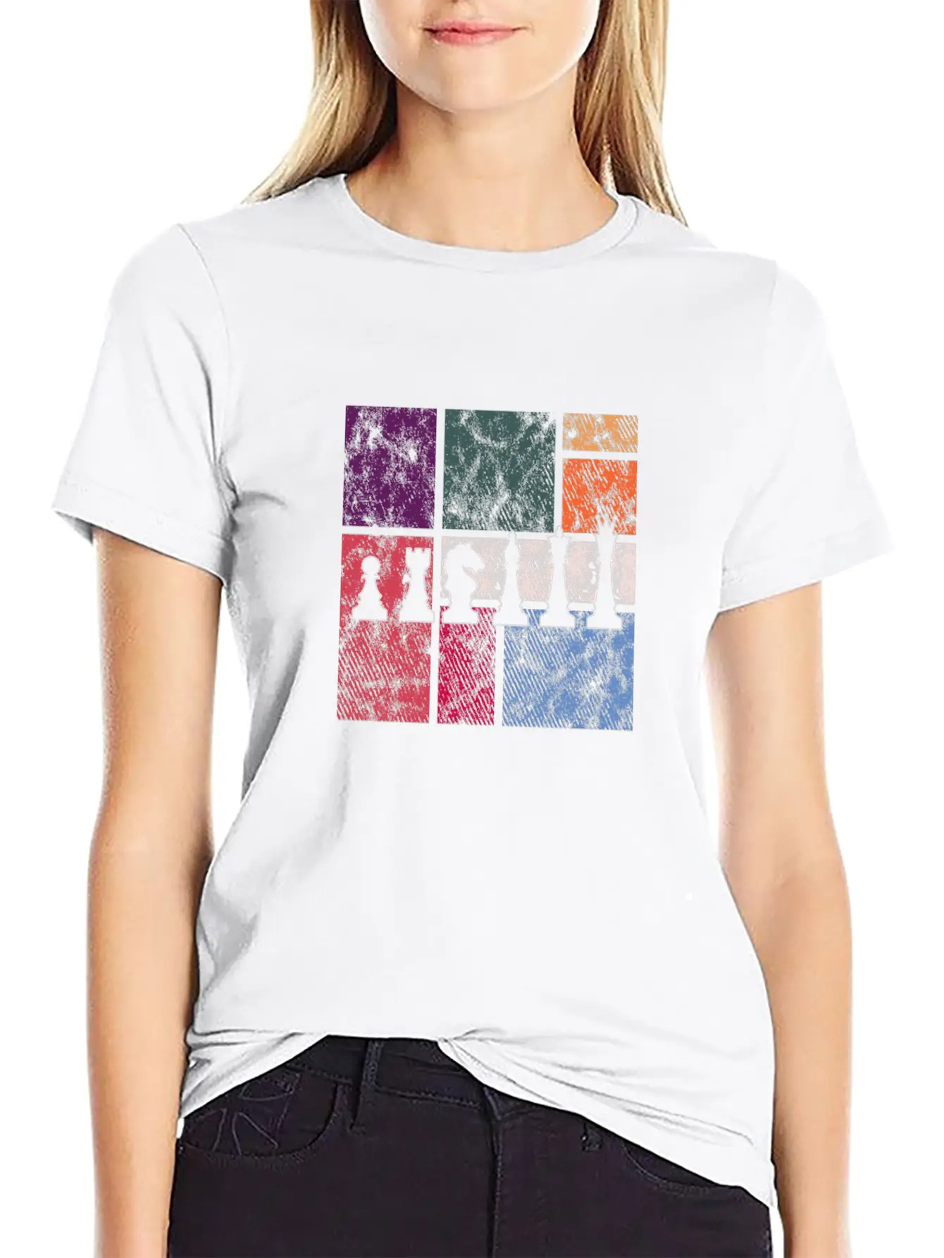 Vintage Chess – Retro Strategy Master Modern Fit Casual T-Shirt – Clean And Versatile Design