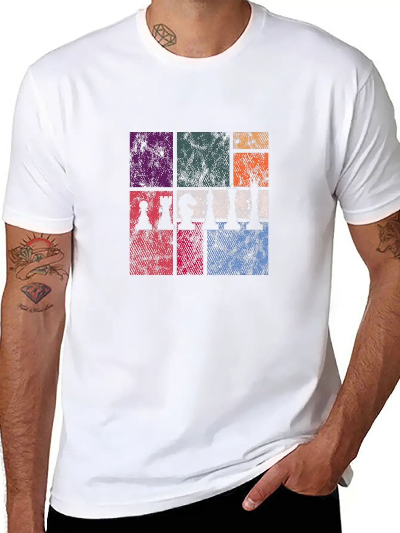 Vintage Chess – Retro Strategy Master Modern Fit Casual T-Shirt – Clean And Versatile Design