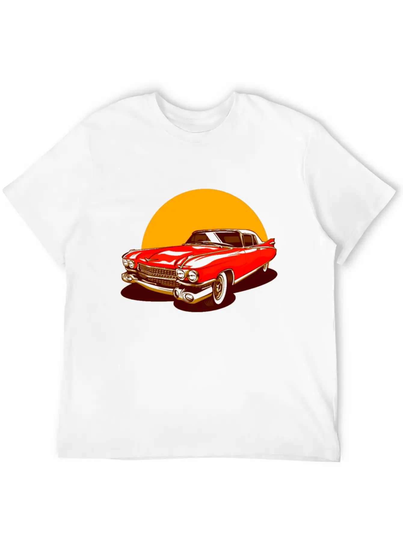 Vintage Classic Car Essential Cotton Tee For Daily Outfits – Unisex Style