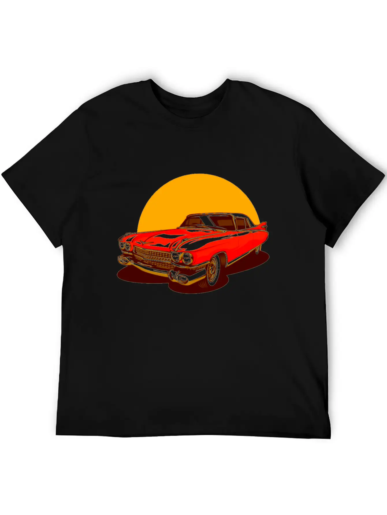 Vintage Classic Car Essential Cotton Tee For Daily Outfits – Unisex Style