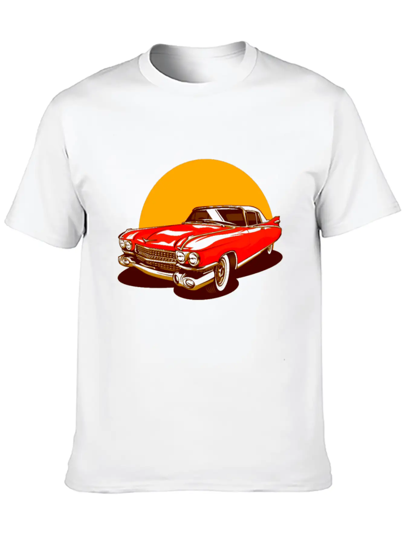 Vintage Classic Car Essential Cotton Tee For Daily Outfits – Unisex Style