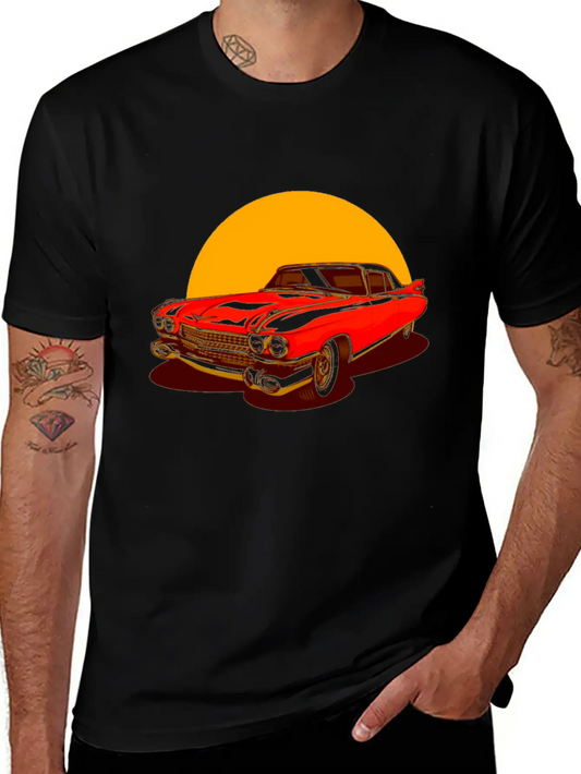 Vintage Classic Car Soft Cotton Short Sleeve Tee – Unisex Wardrobe Staple