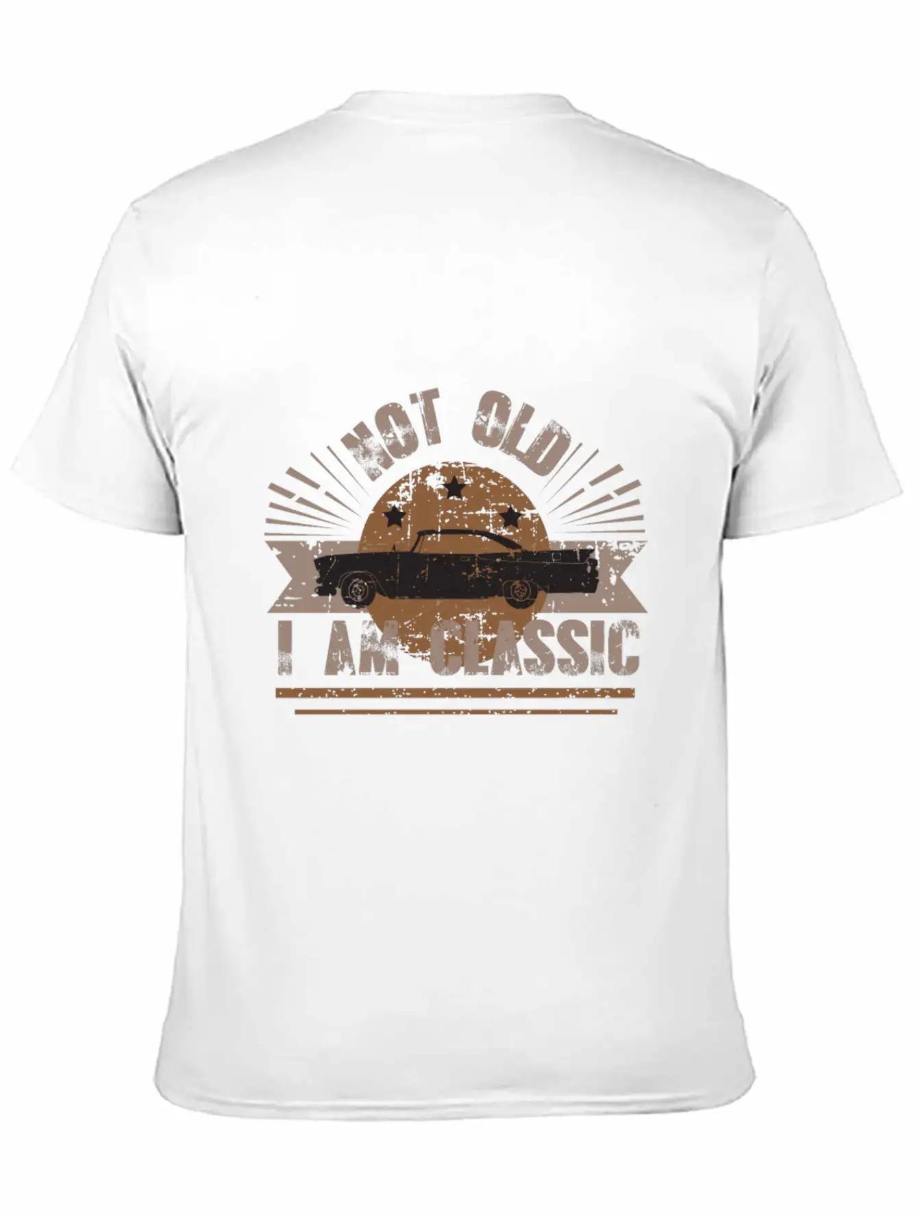 Vintage Classic Cars , Not Old - I Am Classic Modern Fit Casual T-Shirt – Clean And Versatile Design