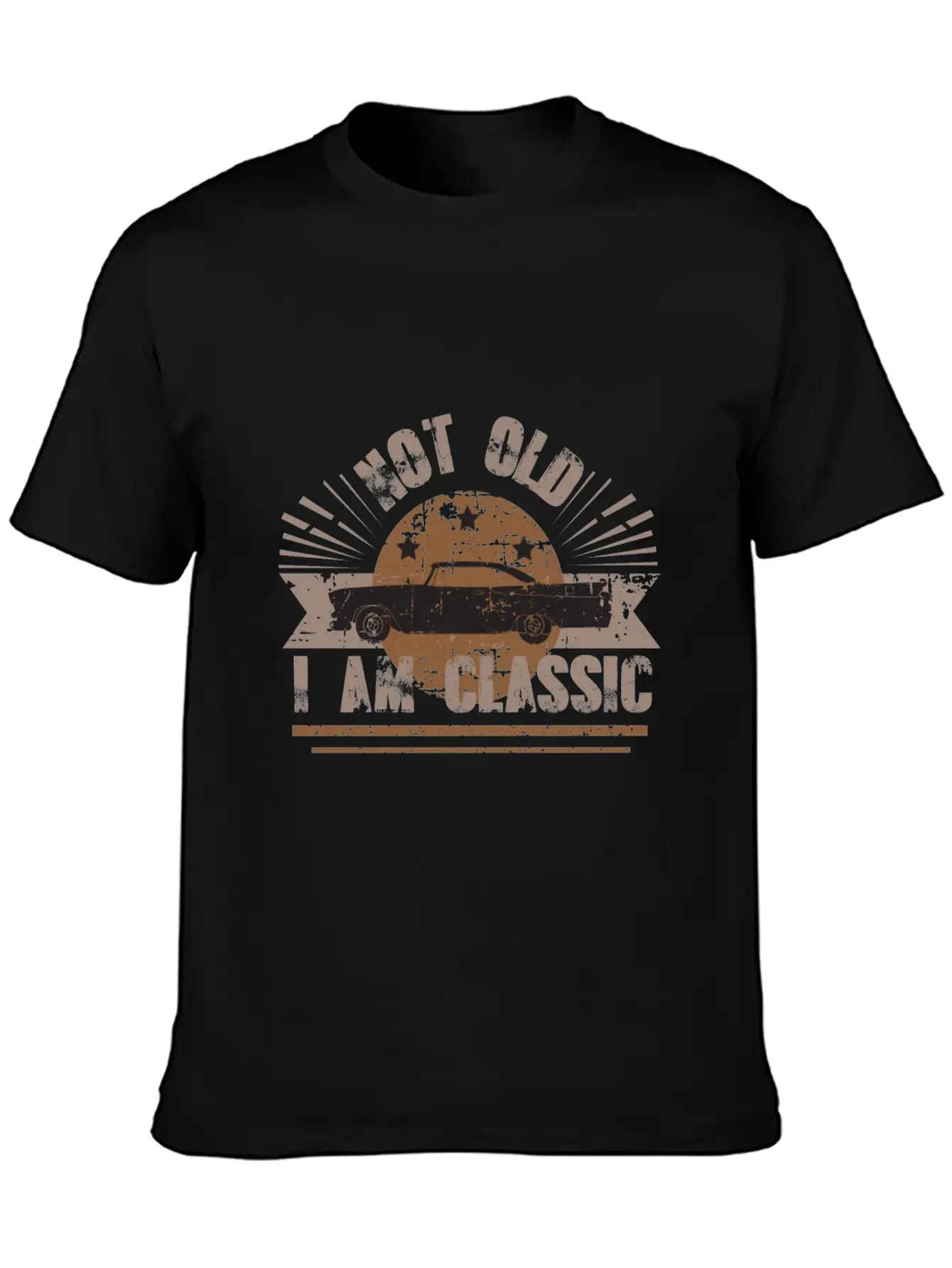 Vintage Classic Cars , Not Old - I Am Classic Modern Fit Casual T-Shirt – Clean And Versatile Design