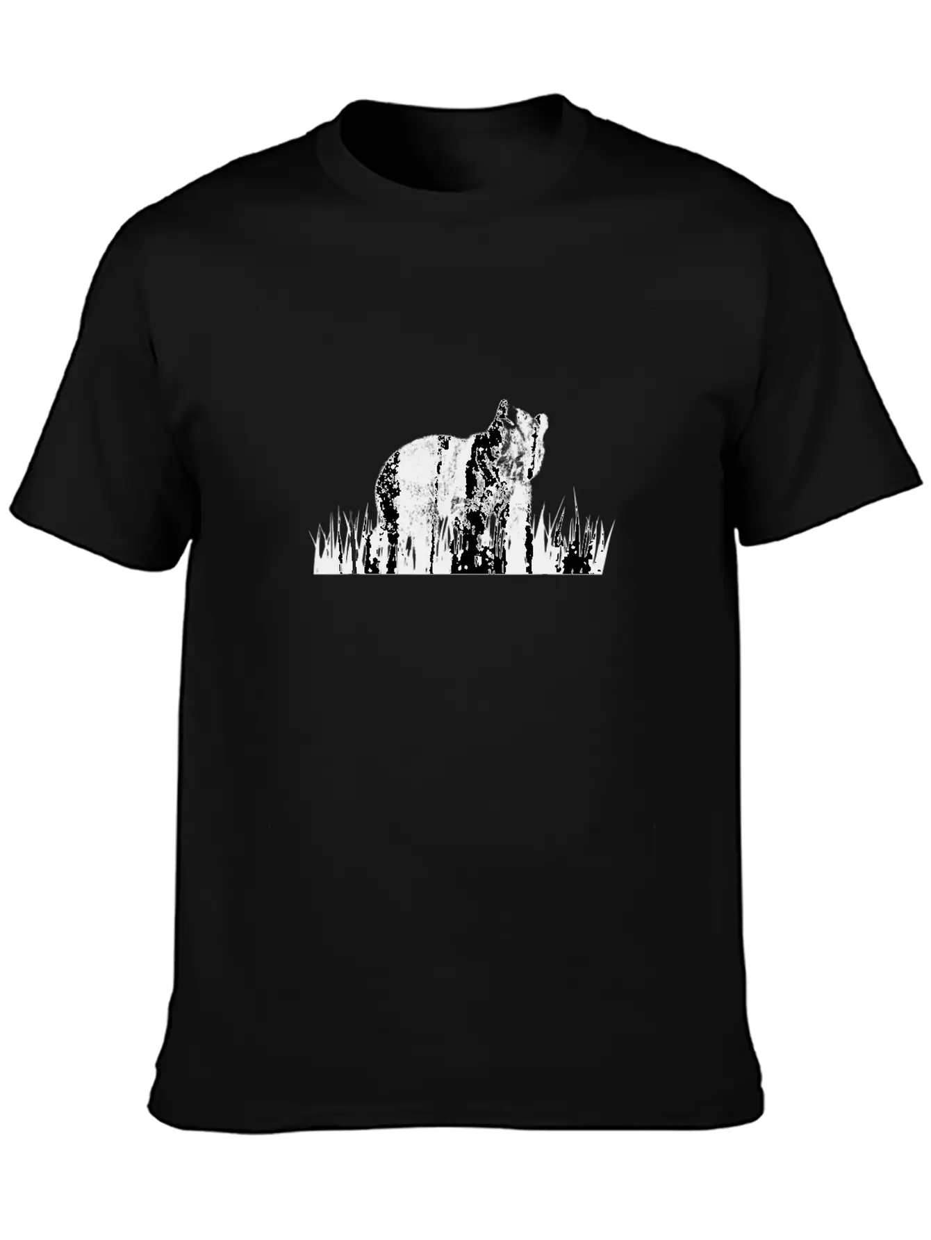 Vintage Graphic Hunter Hunt Black Brown Bear Grizz Modern Fit Casual T-Shirt – Clean And Versatile Design