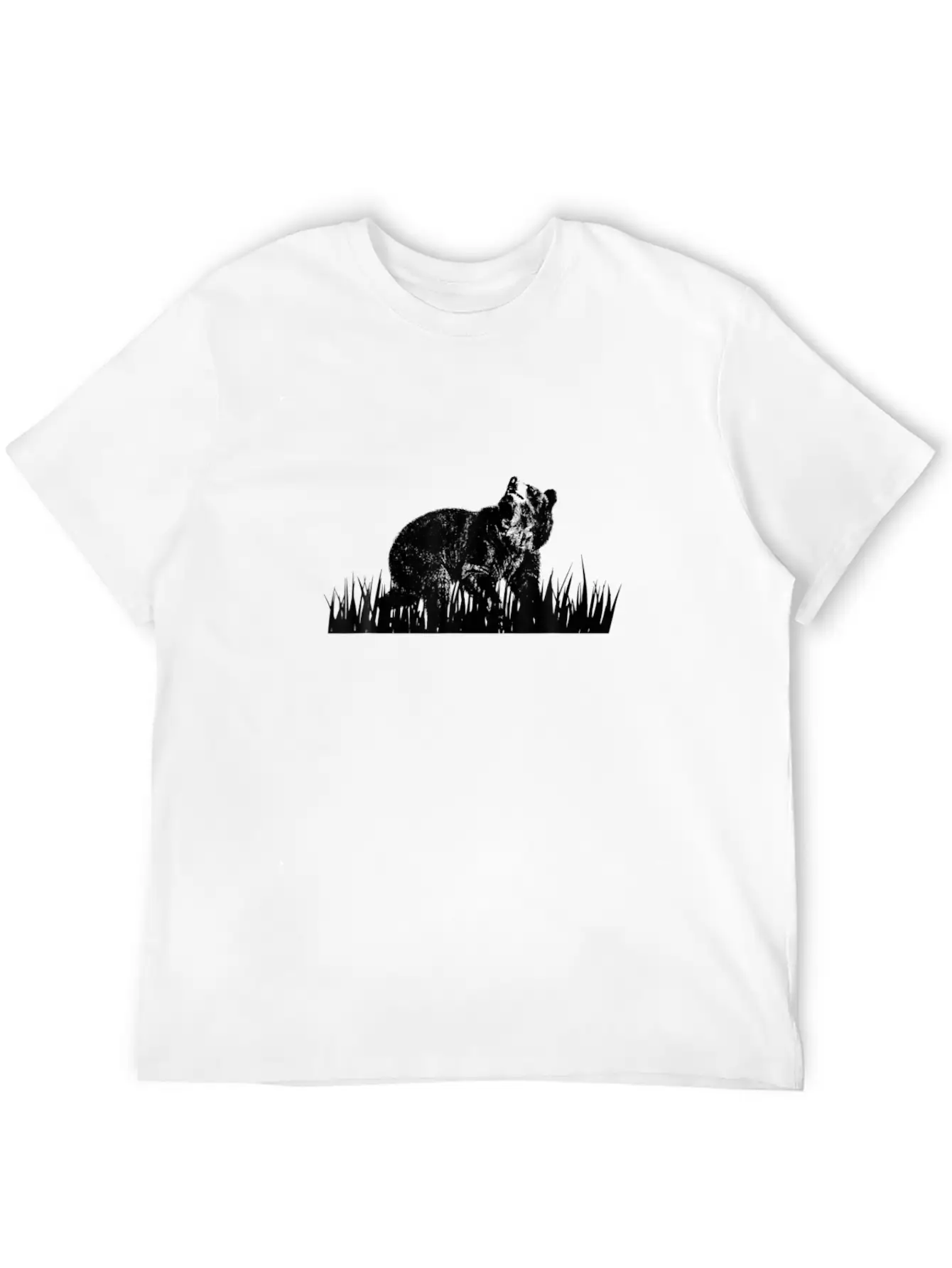 Vintage Graphic Hunter Hunt Black Brown Bear Grizz Modern Fit Casual T-Shirt – Clean And Versatile Design