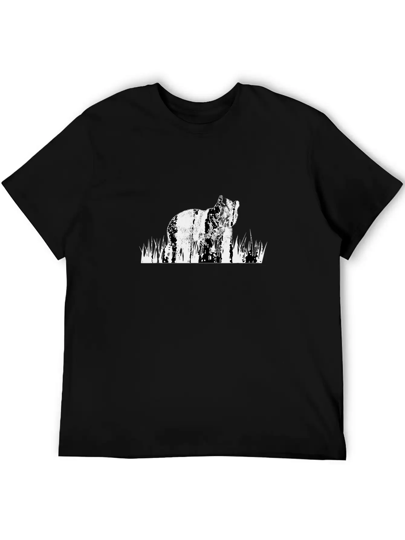 Vintage Graphic Hunter Hunt Black Brown Bear Grizz Modern Fit Casual T-Shirt – Clean And Versatile Design