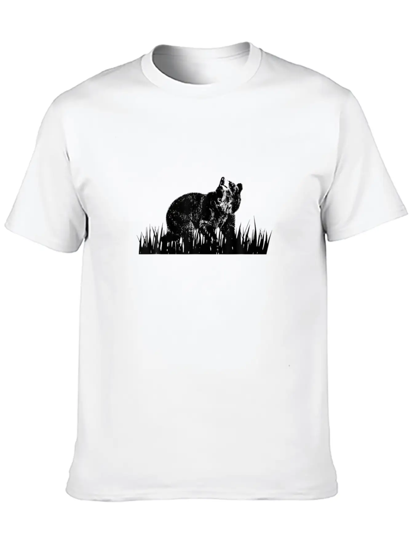 Vintage Graphic Hunter Hunt Black Brown Bear Grizz Modern Fit Casual T-Shirt – Clean And Versatile Design