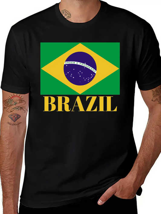 Vintage It's In My DNA Brazil Flag BRAZIL BRASIL Soft Cotton Short Sleeve Tee – Unisex Wardrobe Staple