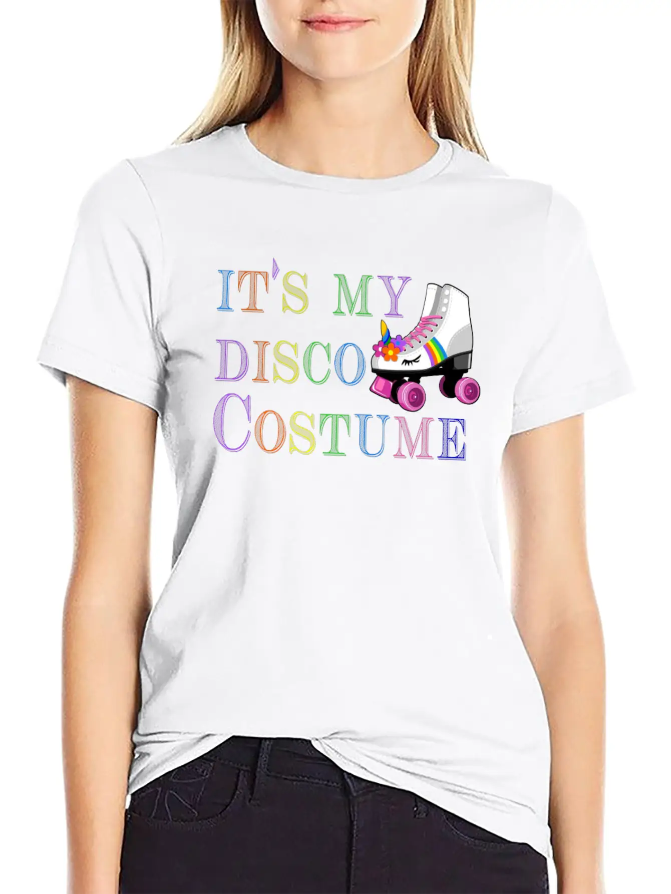 Vintage Its My Disco Costume 80'Retro Themed Desig Lightweight Cotton T-Shirt – Daily Comfort Graphic Shirt