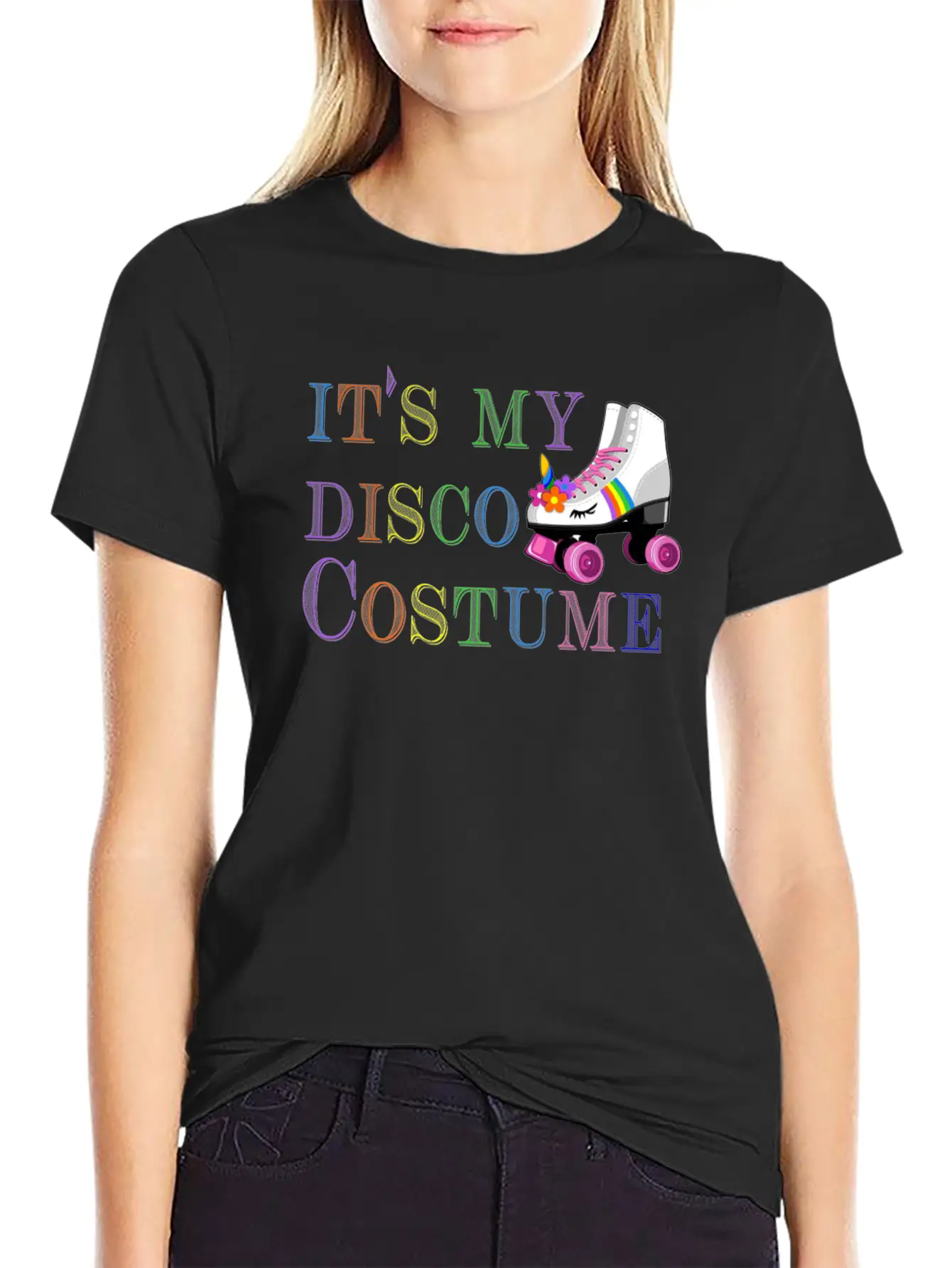 Vintage Its My Disco Costume 80'Retro Themed Desig Lightweight Cotton T-Shirt – Daily Comfort Graphic Shirt