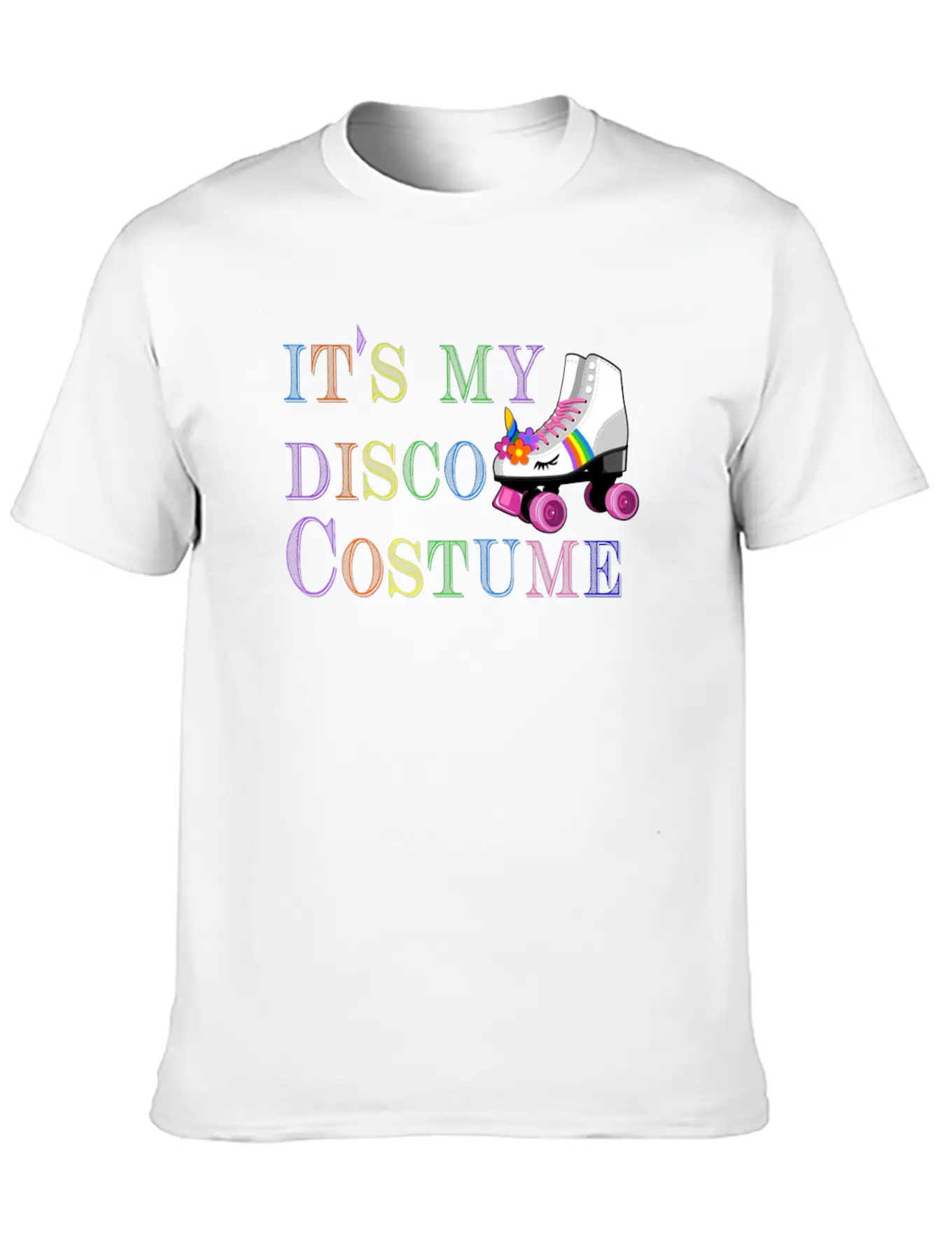 Vintage Its My Disco Costume 80'Retro Themed Desig Lightweight Cotton T-Shirt – Daily Comfort Graphic Shirt