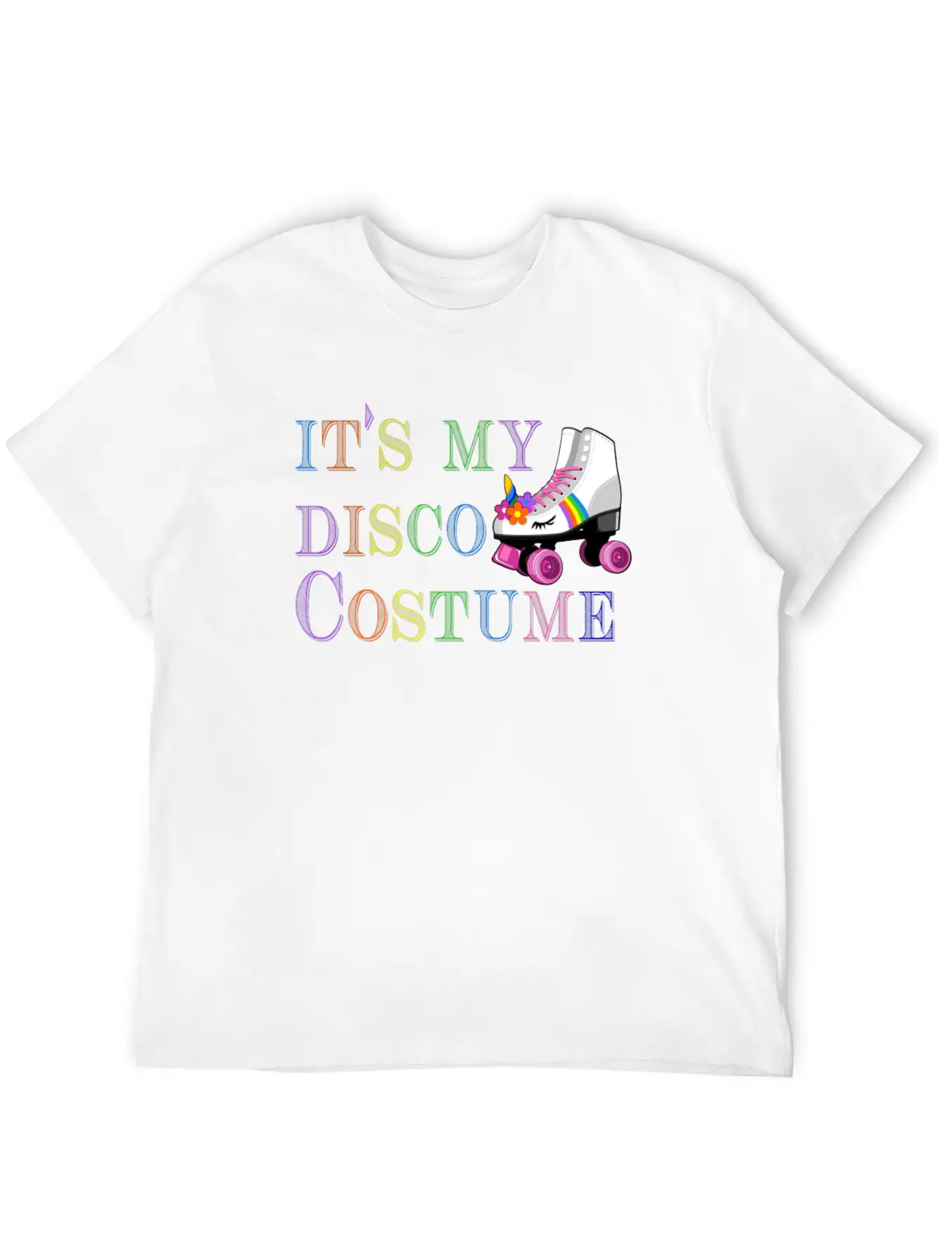 Vintage Its My Disco Costume 80'Retro Themed Desig Lightweight Cotton T-Shirt – Daily Comfort Graphic Shirt