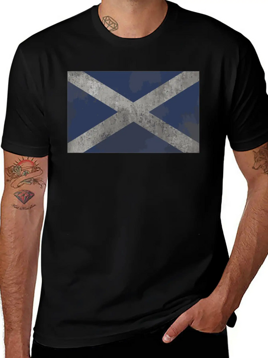 Vintage Scotland Flag Modern Fit Casual T-Shirt ��� Clean And Versatile Design