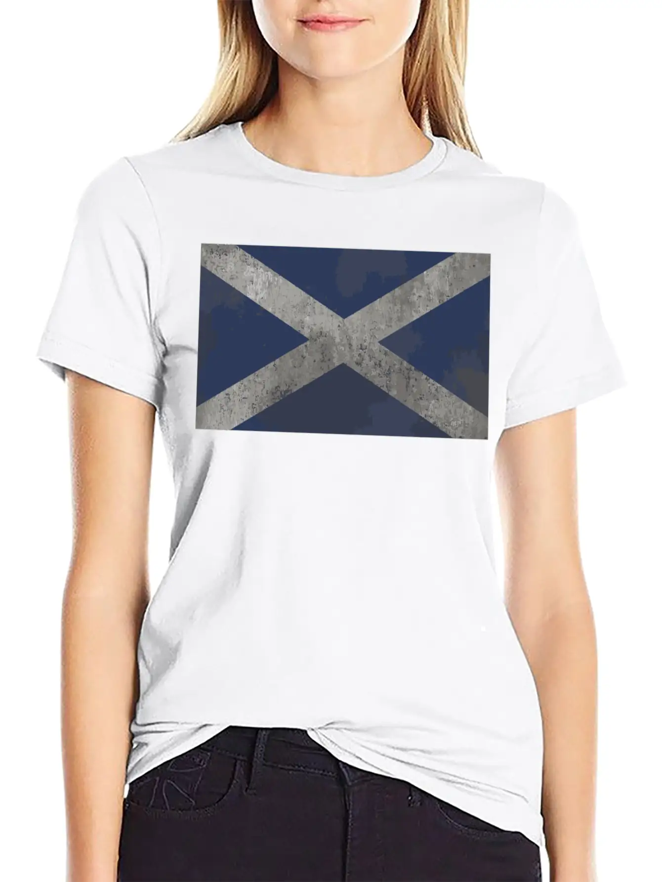 Vintage Scotland Flag Modern Fit Casual T-Shirt ��� Clean And Versatile Design