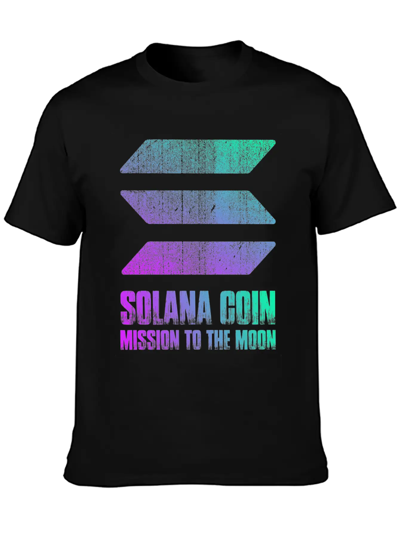 Vintage Solana Coin Mission To The Moon Crypto Soft Cotton Short Sleeve Tee – Unisex Wardrobe Staple