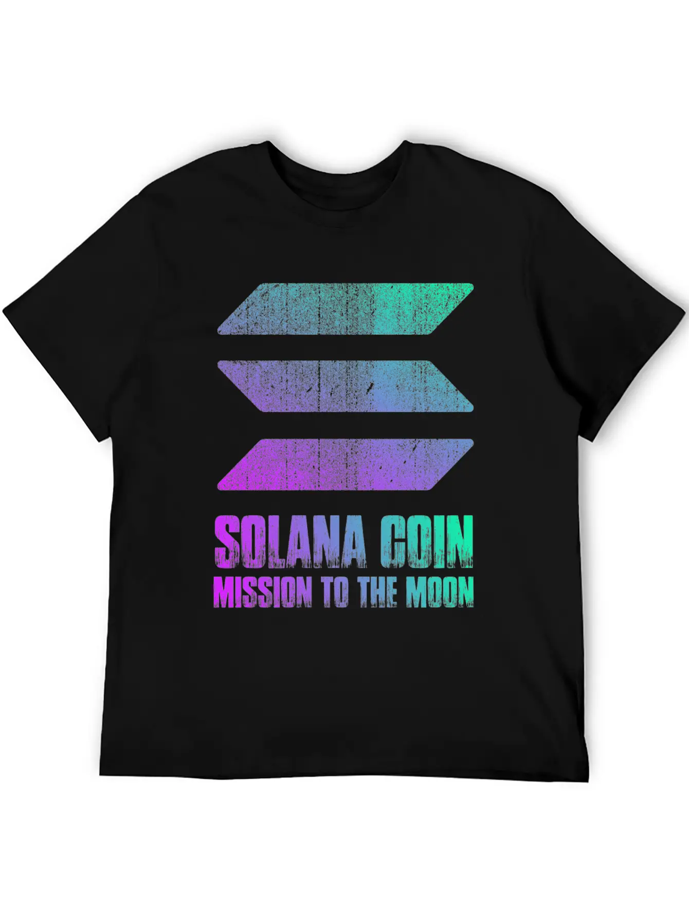 Vintage Solana Coin Mission To The Moon Crypto Soft Cotton Short Sleeve Tee – Unisex Wardrobe Staple