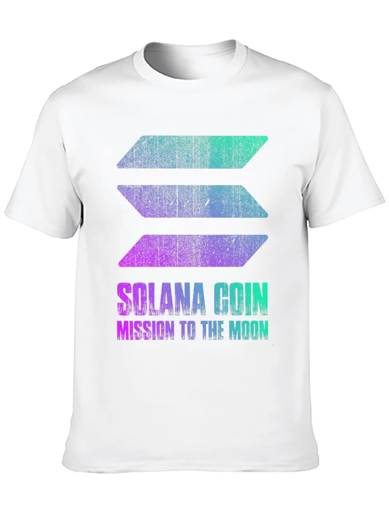 Vintage Solana Coin Mission To The Moon Crypto Soft Cotton Short Sleeve Tee – Unisex Wardrobe Staple