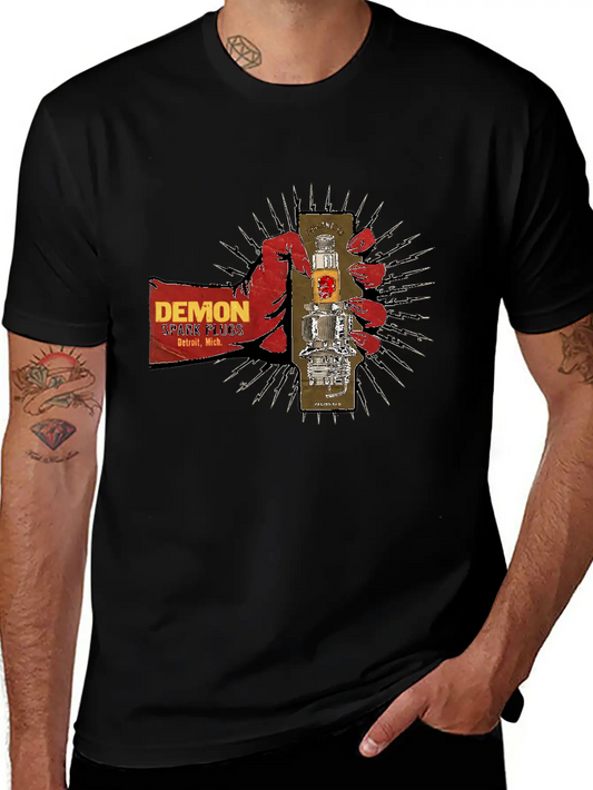 Vintage Spark Plug Ad Basic Graphic T-Shirt – Daily Comfort In Soft Cotton