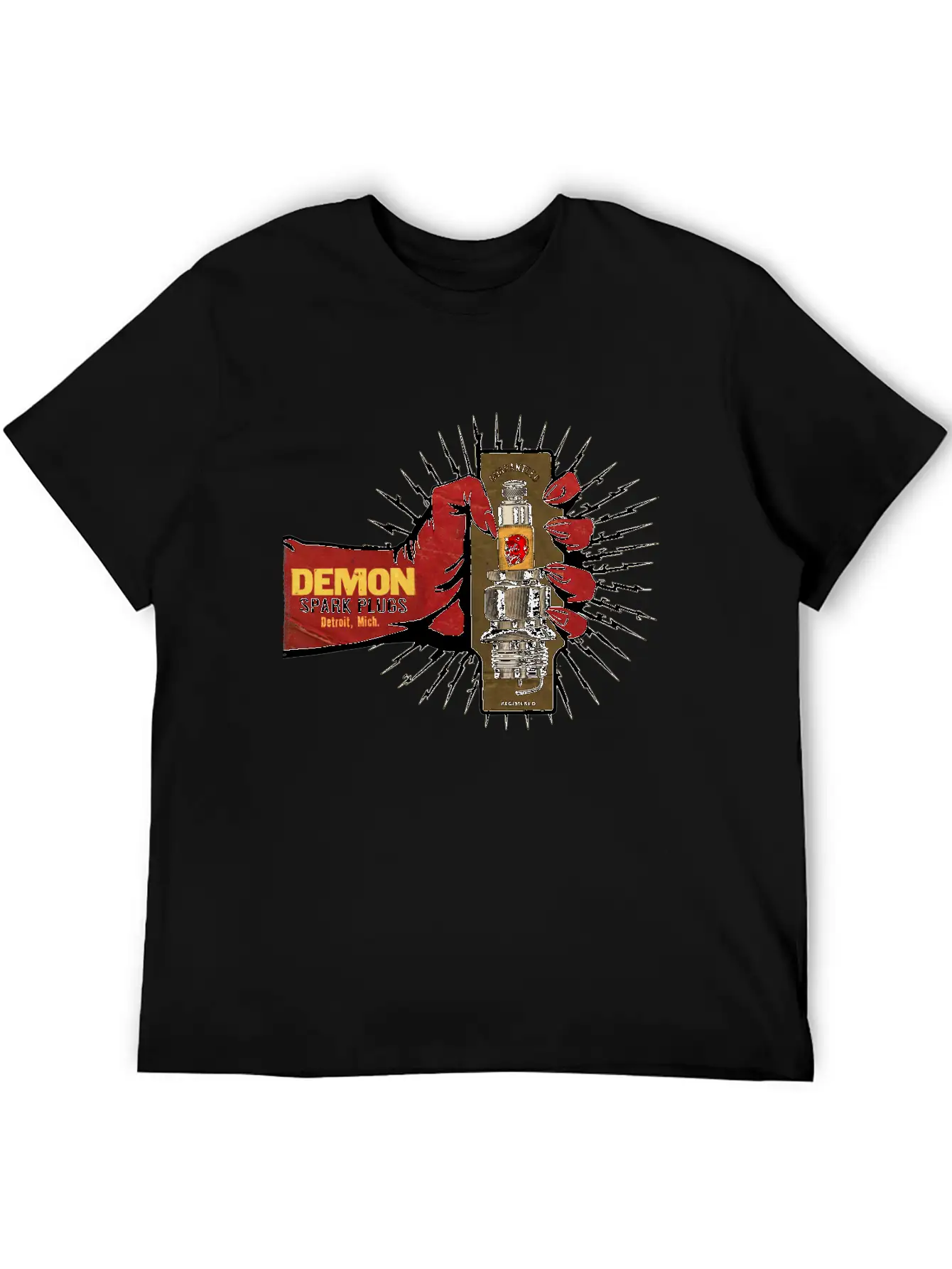 Vintage Spark Plug Ad Basic Graphic T-Shirt – Daily Comfort In Soft Cotton