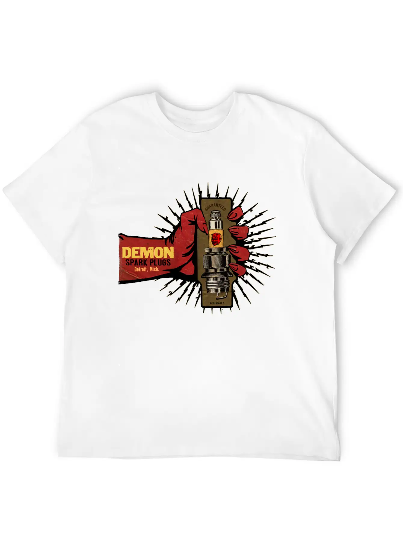 Vintage Spark Plug Ad Basic Graphic T-Shirt – Daily Comfort In Soft Cotton