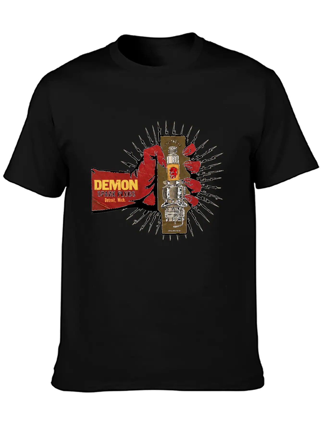 Vintage Spark Plug Ad Basic Graphic T-Shirt – Daily Comfort In Soft Cotton