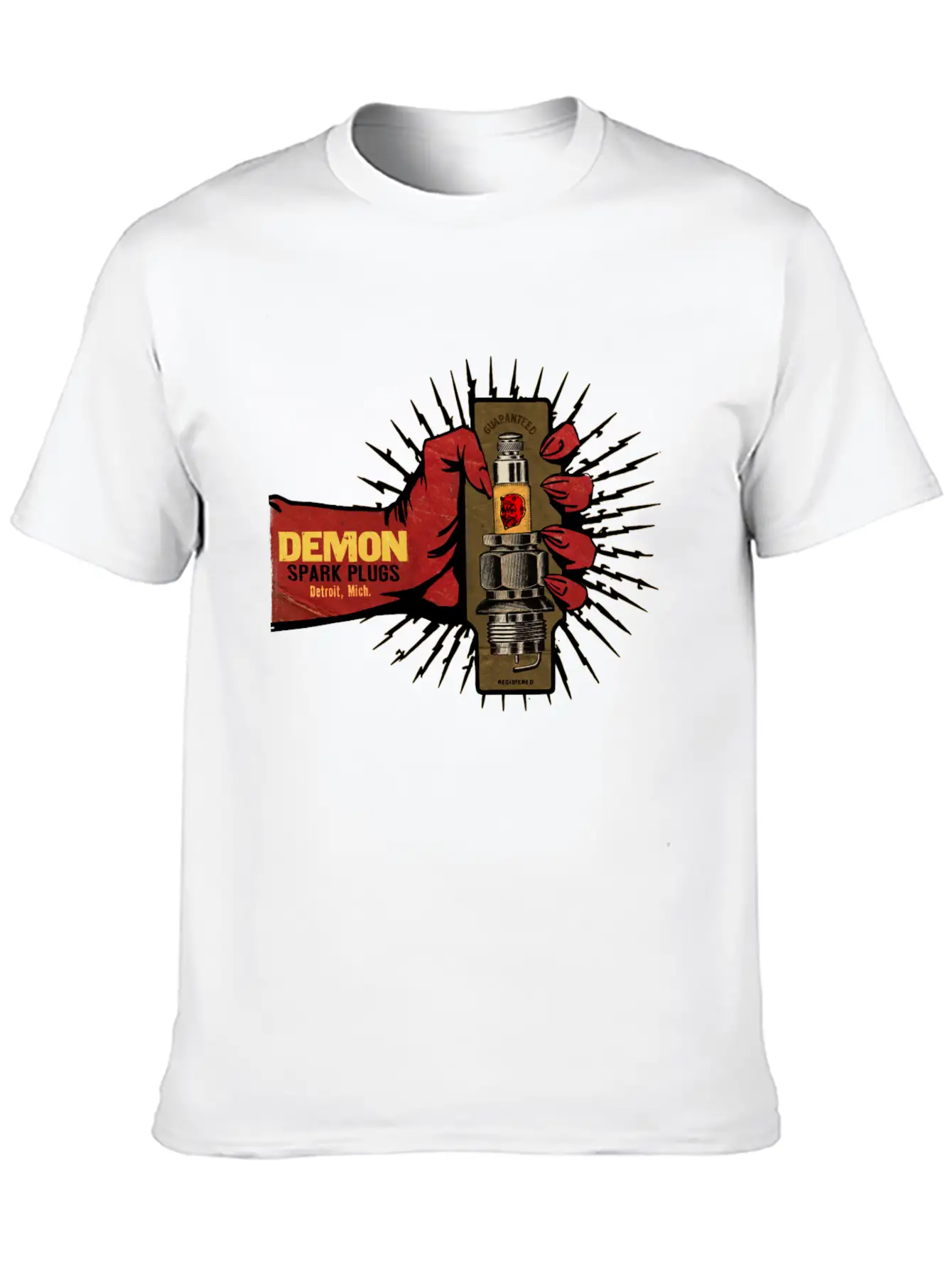 Vintage Spark Plug Ad Basic Graphic T-Shirt – Daily Comfort In Soft Cotton