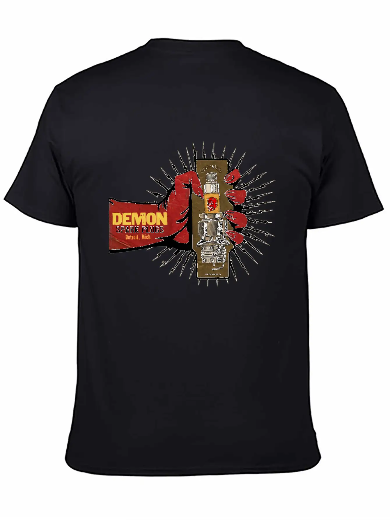 Vintage Spark Plug Ad Basic Graphic T-Shirt – Daily Comfort In Soft Cotton