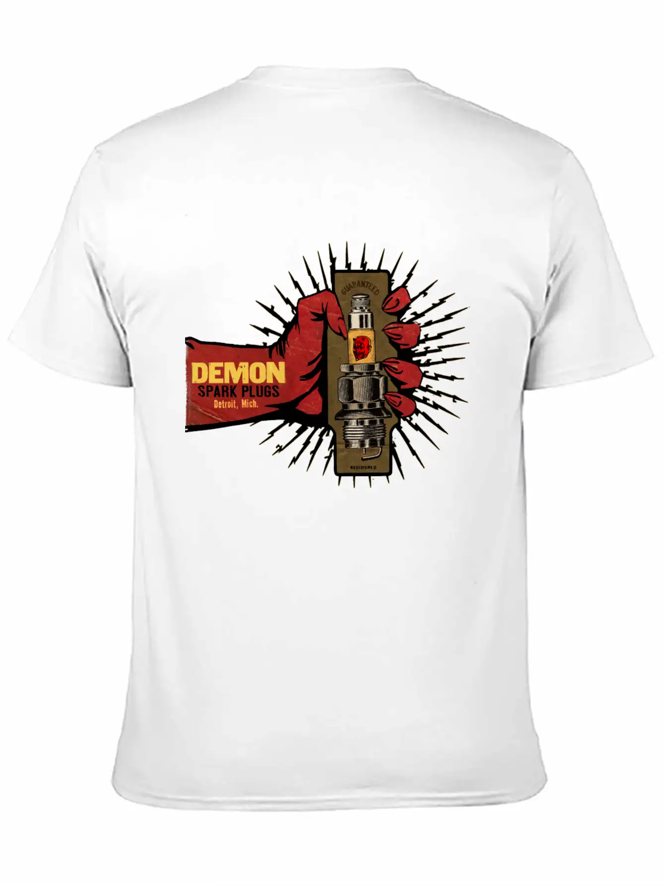 Vintage Spark Plug Ad Basic Graphic T-Shirt – Daily Comfort In Soft Cotton
