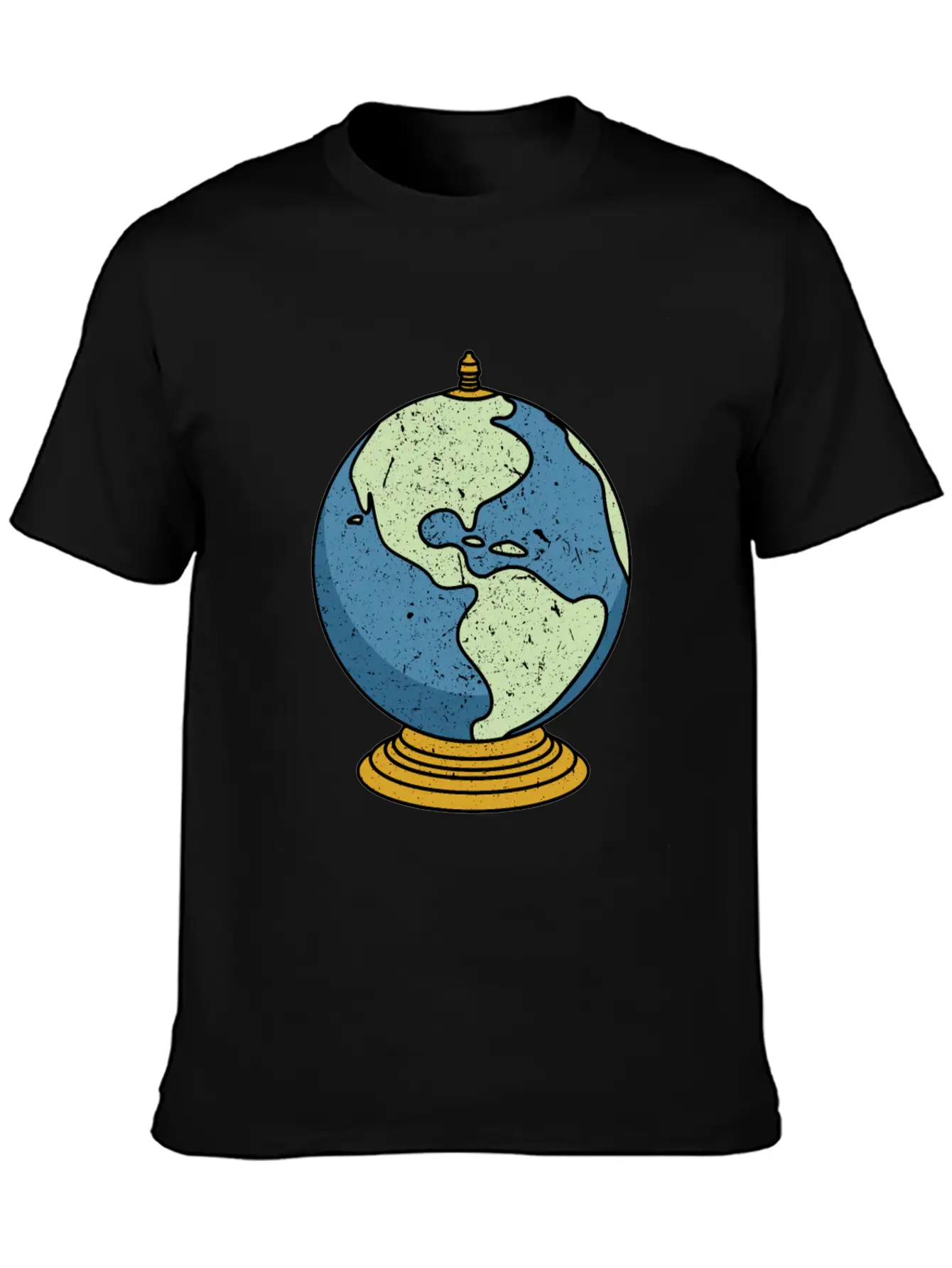 Vintage Tabletop Desk Globe Unisex Casual T-Shirt ��� Clean Design For Daily Comfort