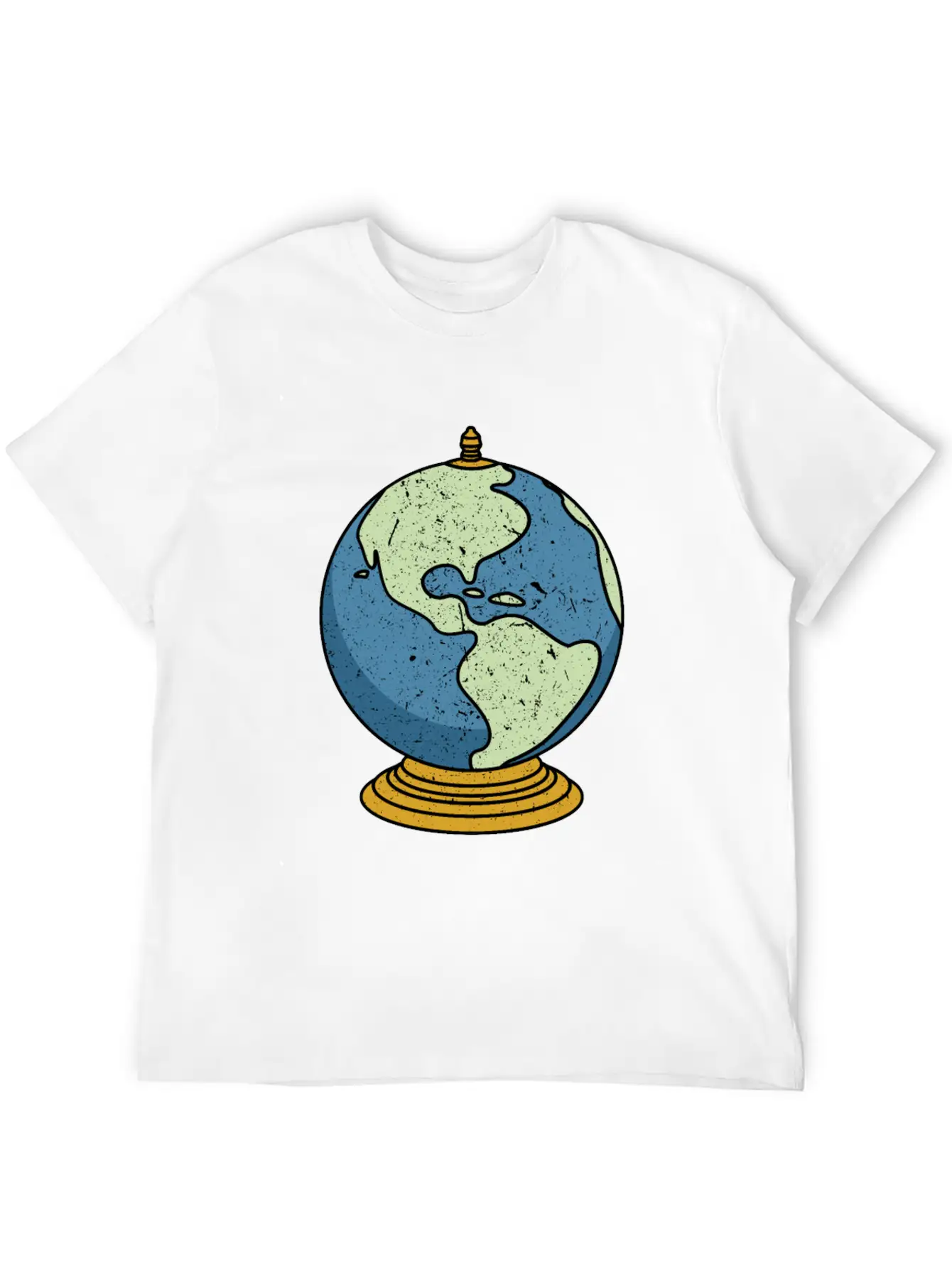 Vintage Tabletop Desk Globe Unisex Casual T-Shirt ��� Clean Design For Daily Comfort