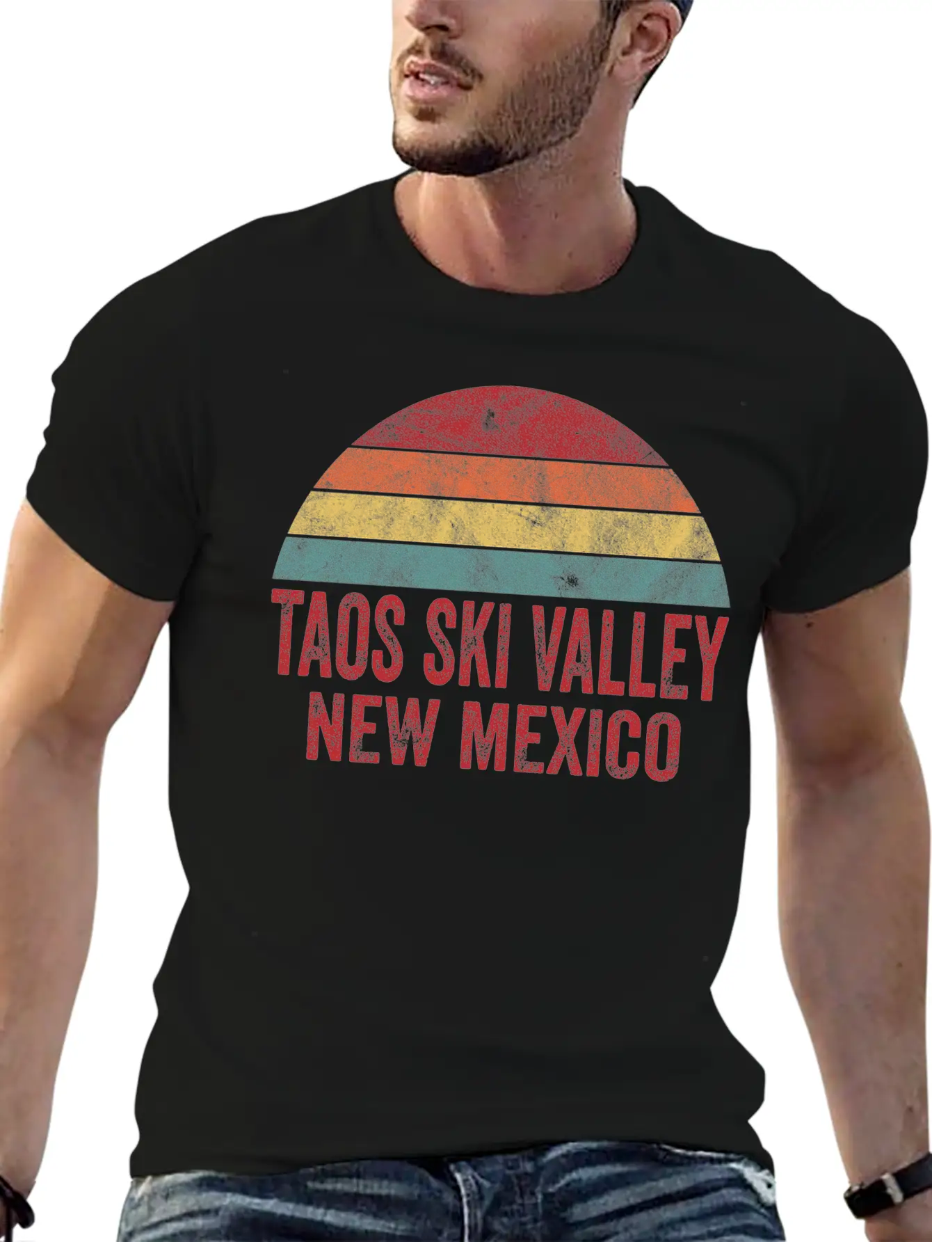 Vintage Taos Ski Valley New Mexico Classic Fit Graphic Tee For Daily Comfort – Unisex Cotton Shirt